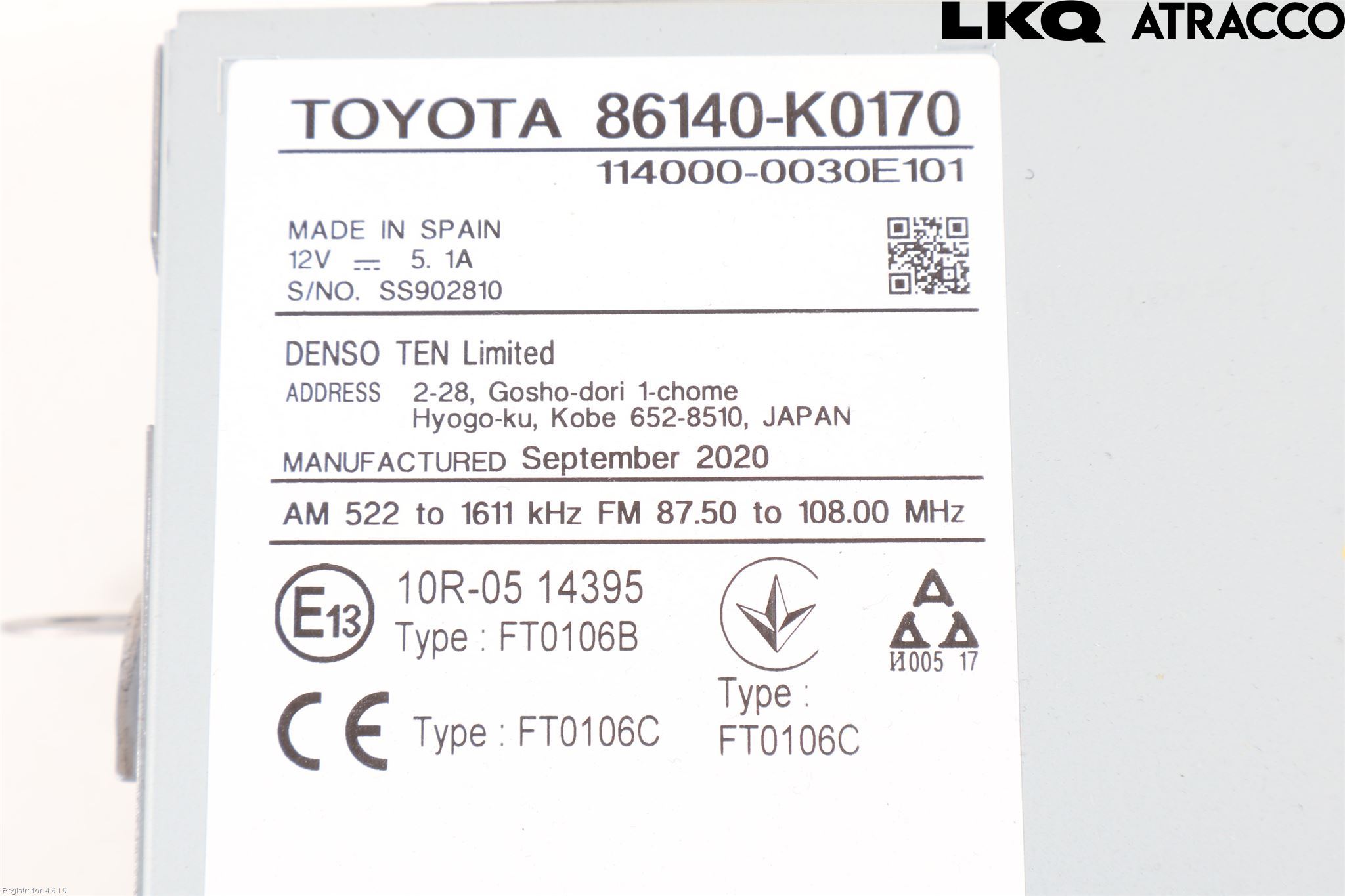 Toyota YARIS XP21 20- Cd Radio - Multimediapanel