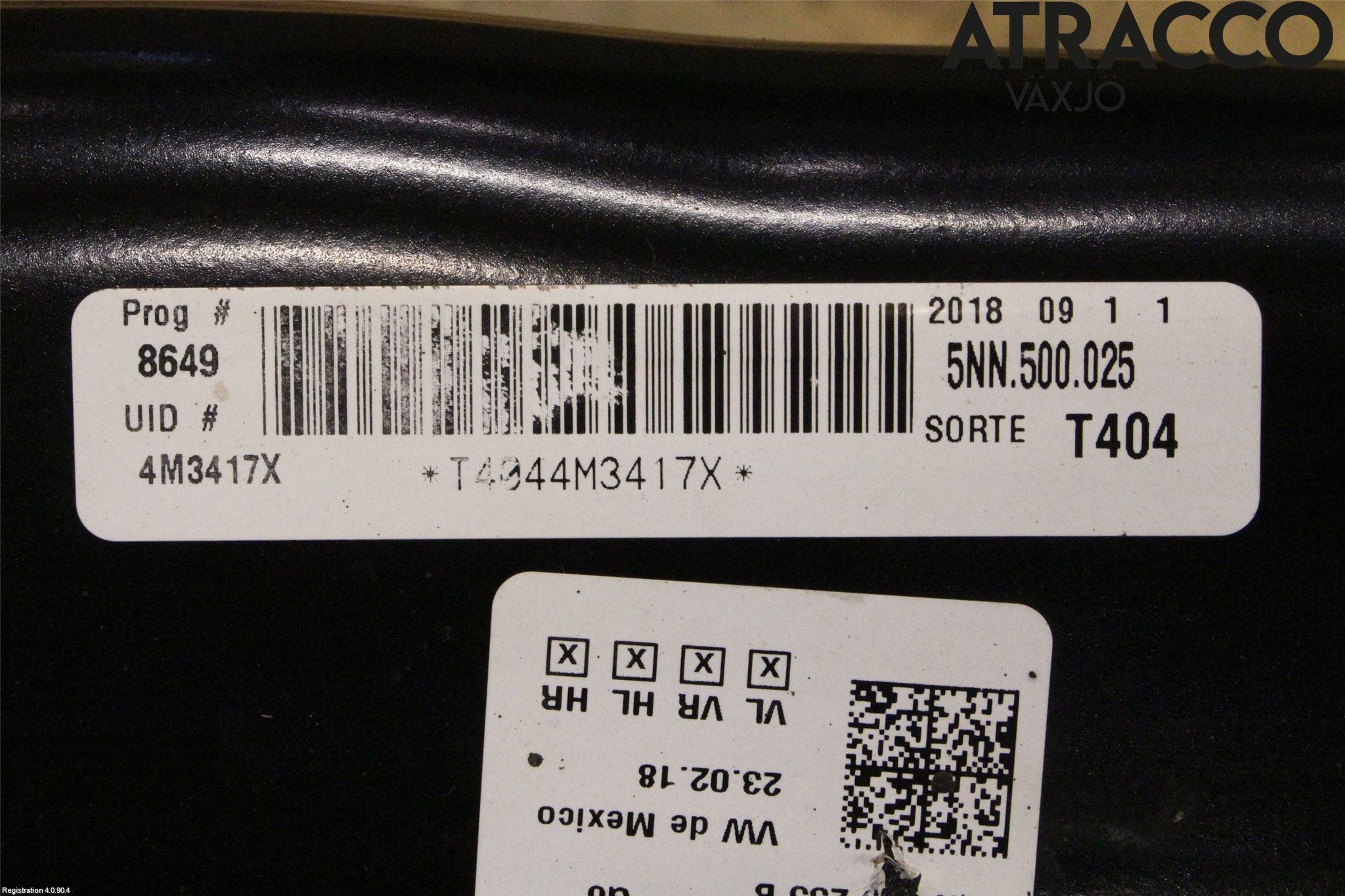 Volkswagen VW TIGUAN 16-24 Bakaxelbalk