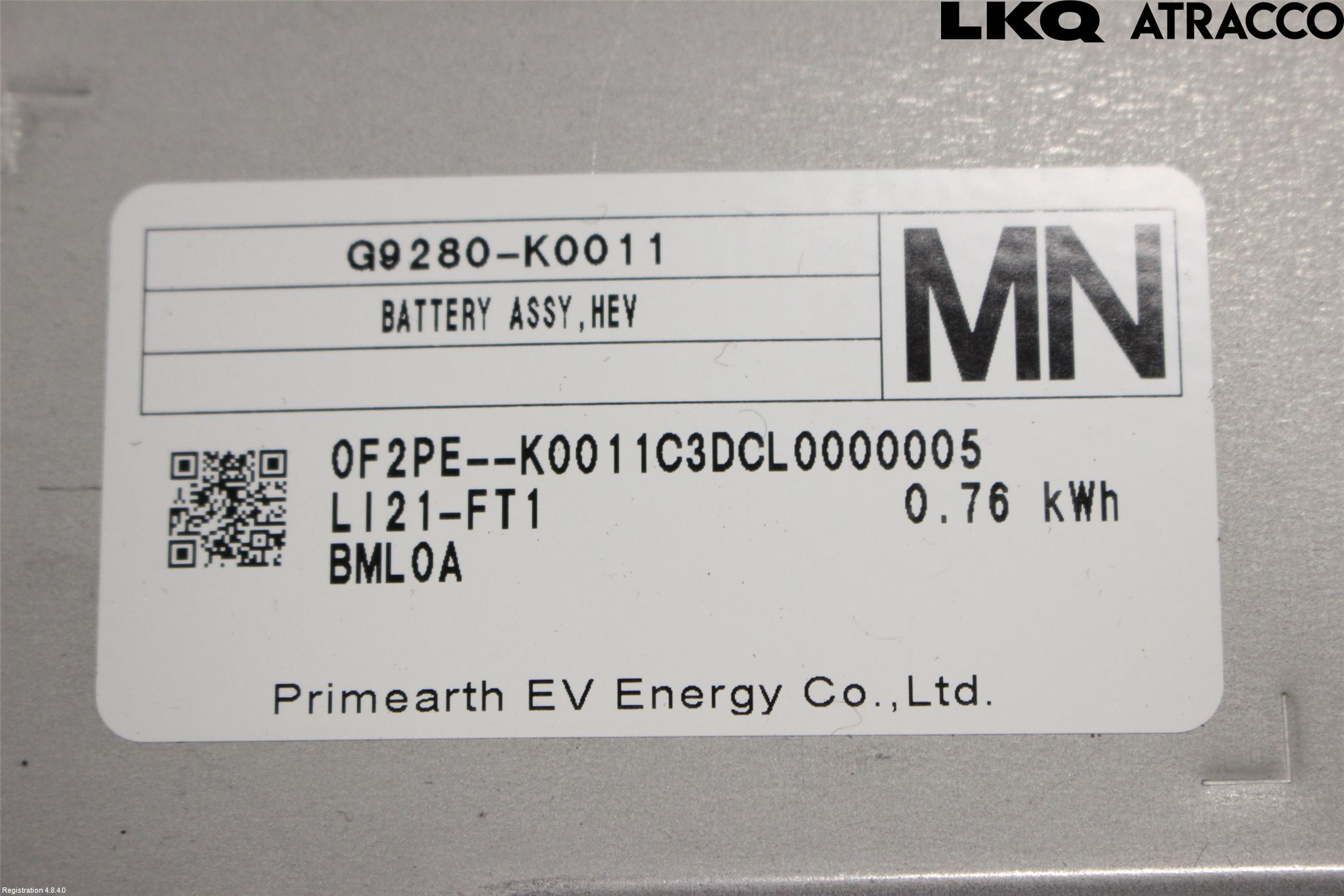 Toyota YARIS XP21 20- Batteri Högspänning