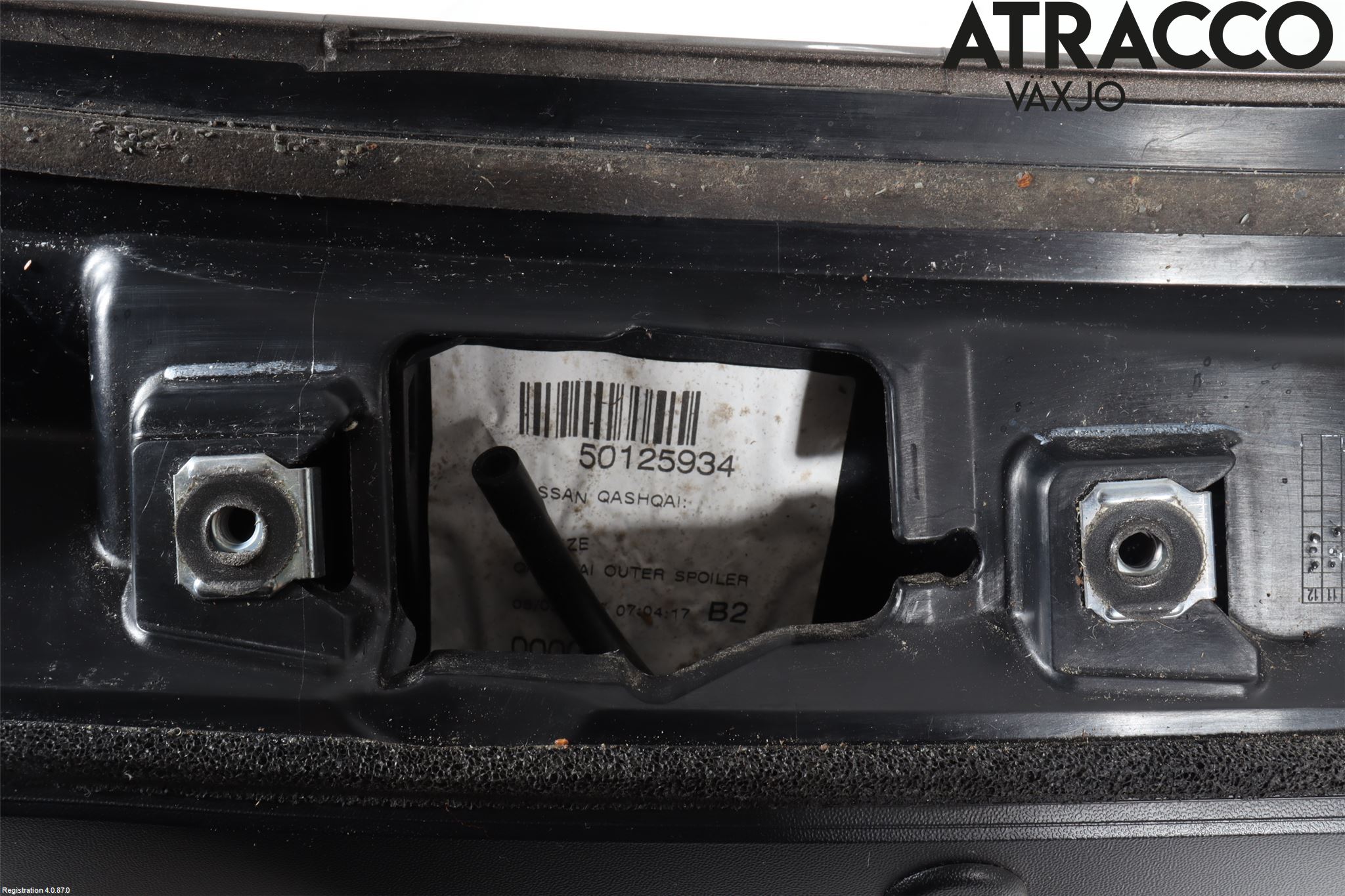 Nissan QASHQAI 14-17 Spoiler Baklucka