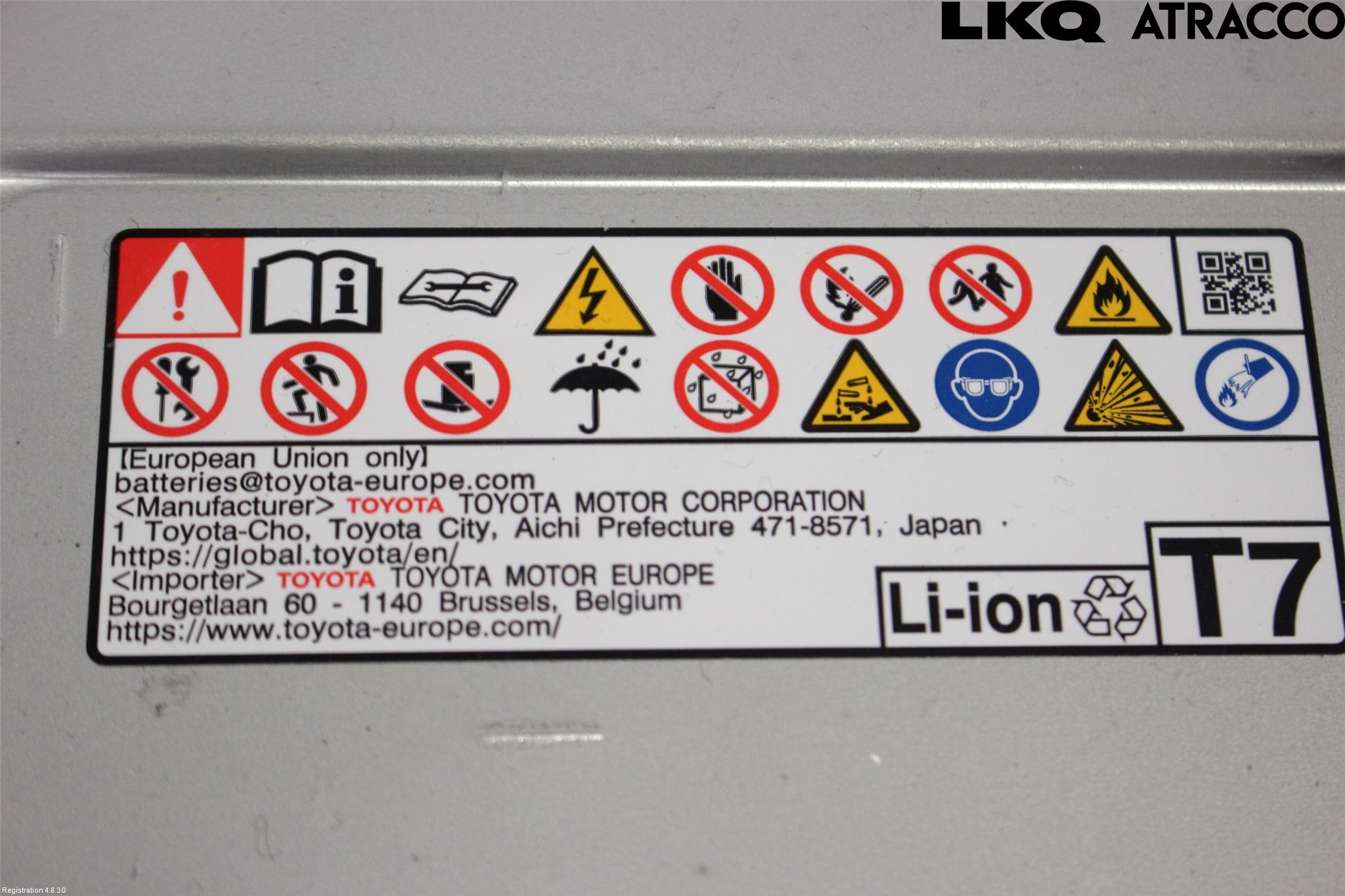 Toyota YARIS XP21 20- Batteri Högspänning