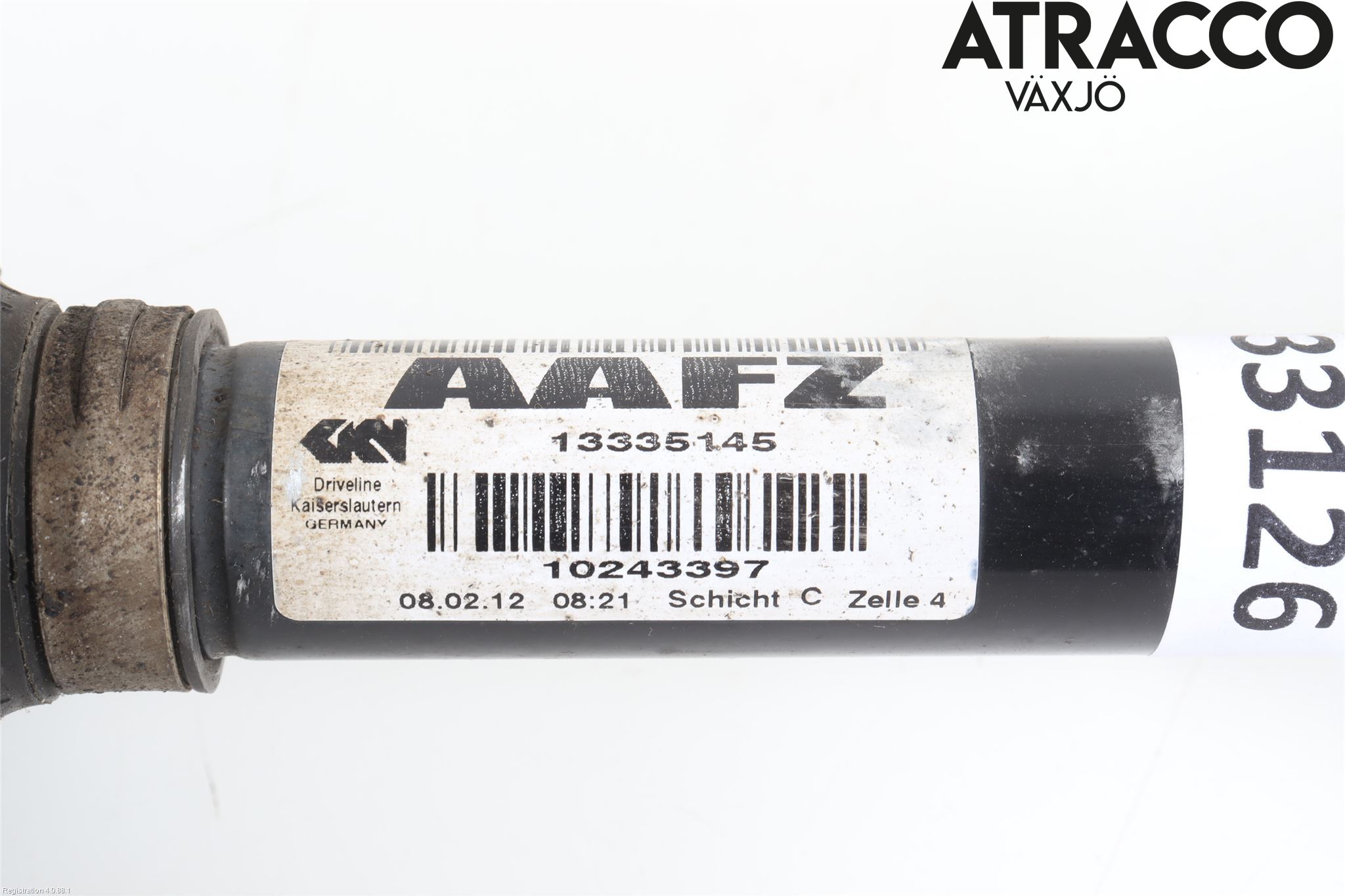 Opel ASTRA J 10-15 Drivaxel Fram Vänster