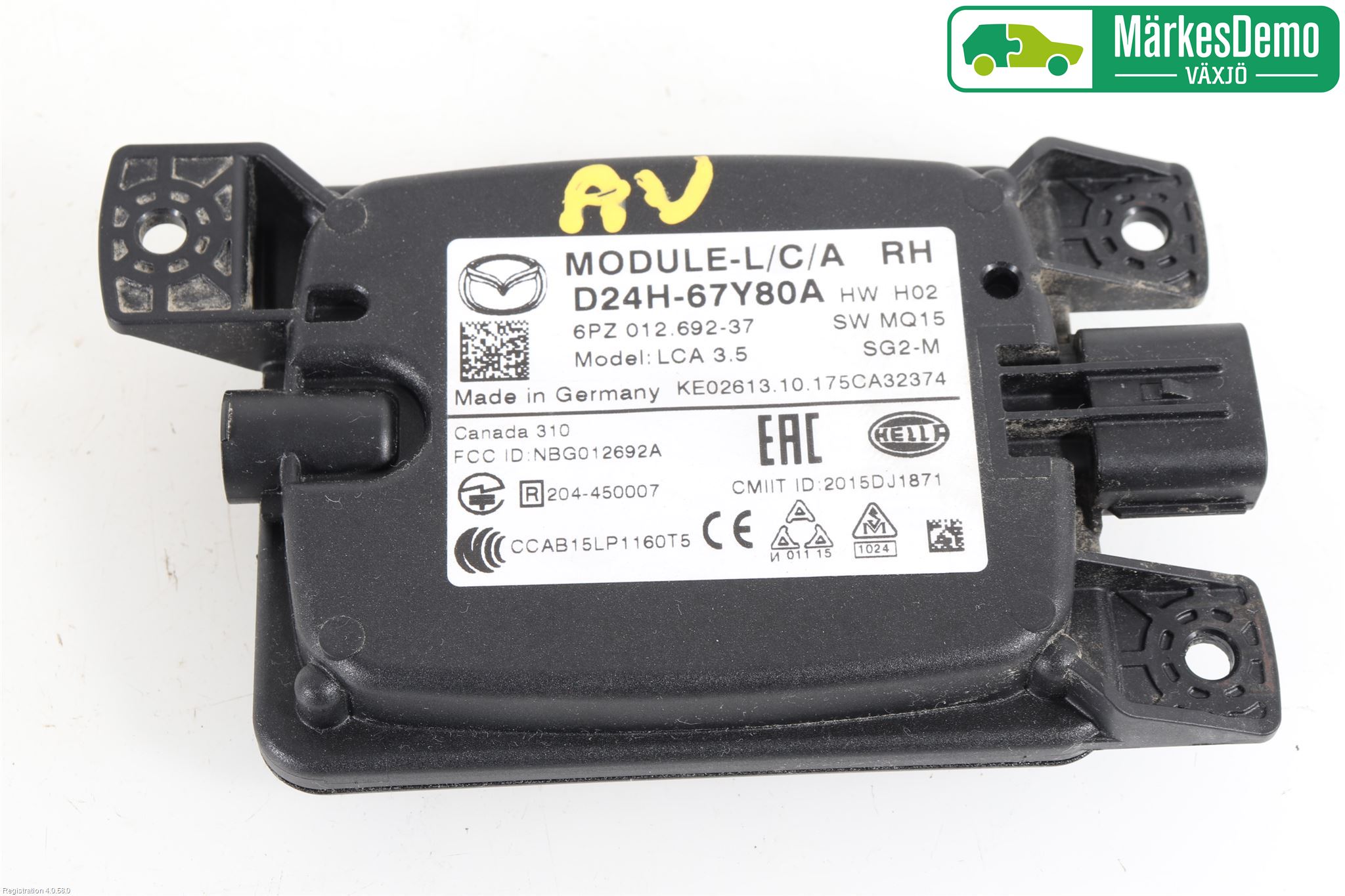 Mazda CX-3 Sensor Aktivt Kollisionsskydd