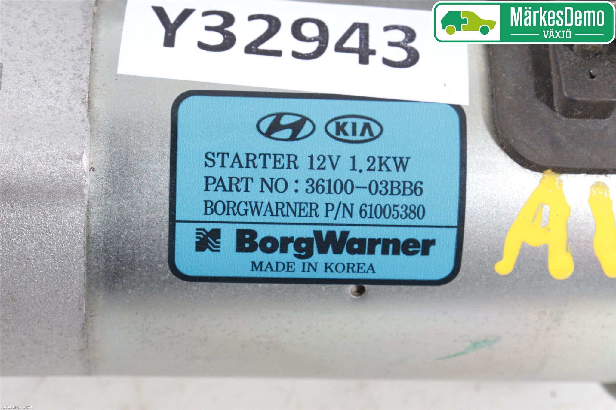 Hyundai i20 GB 15-20 Startmotor