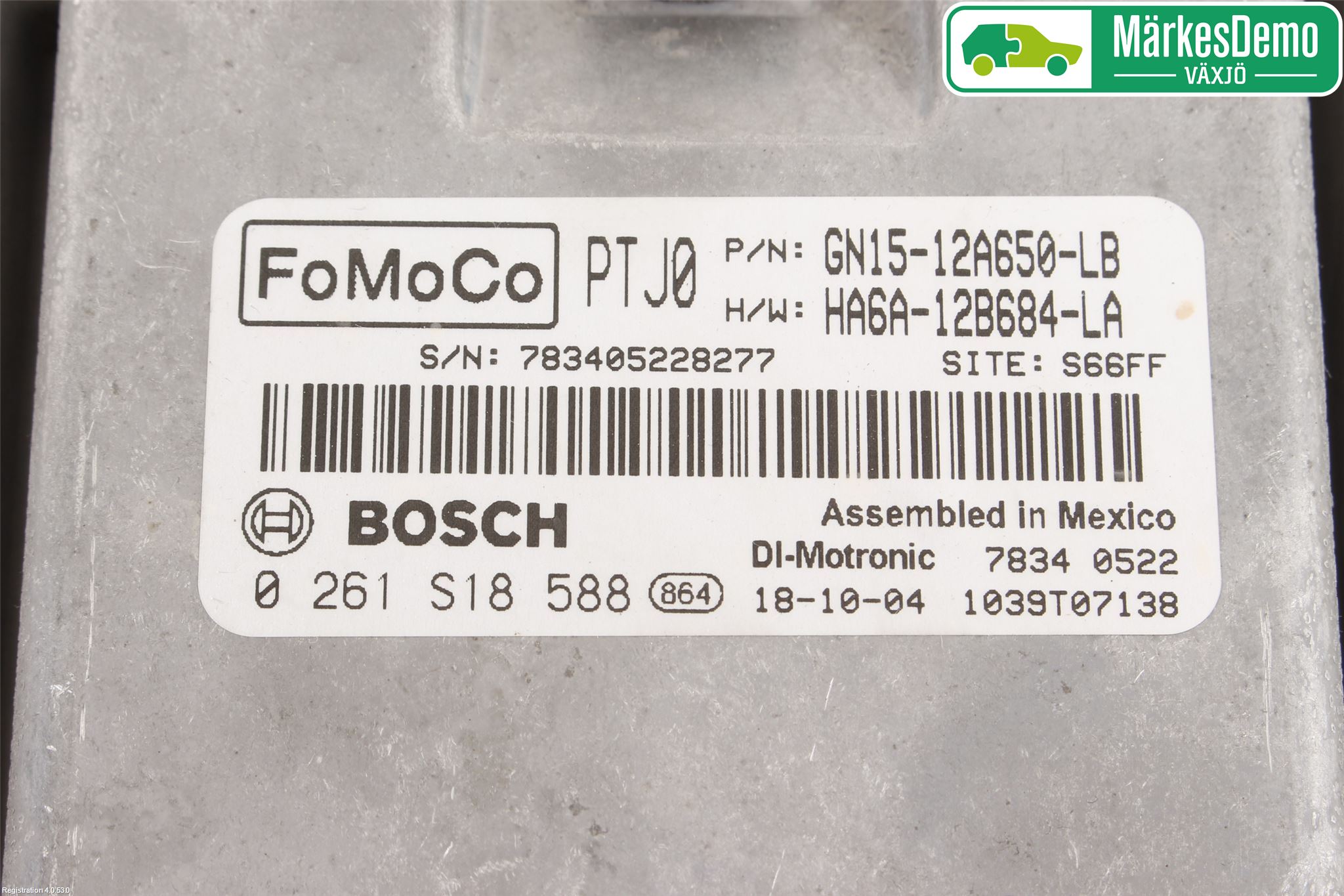 Ford FIESTA (VII) 18-23 Styrenhet Insprut Bensin