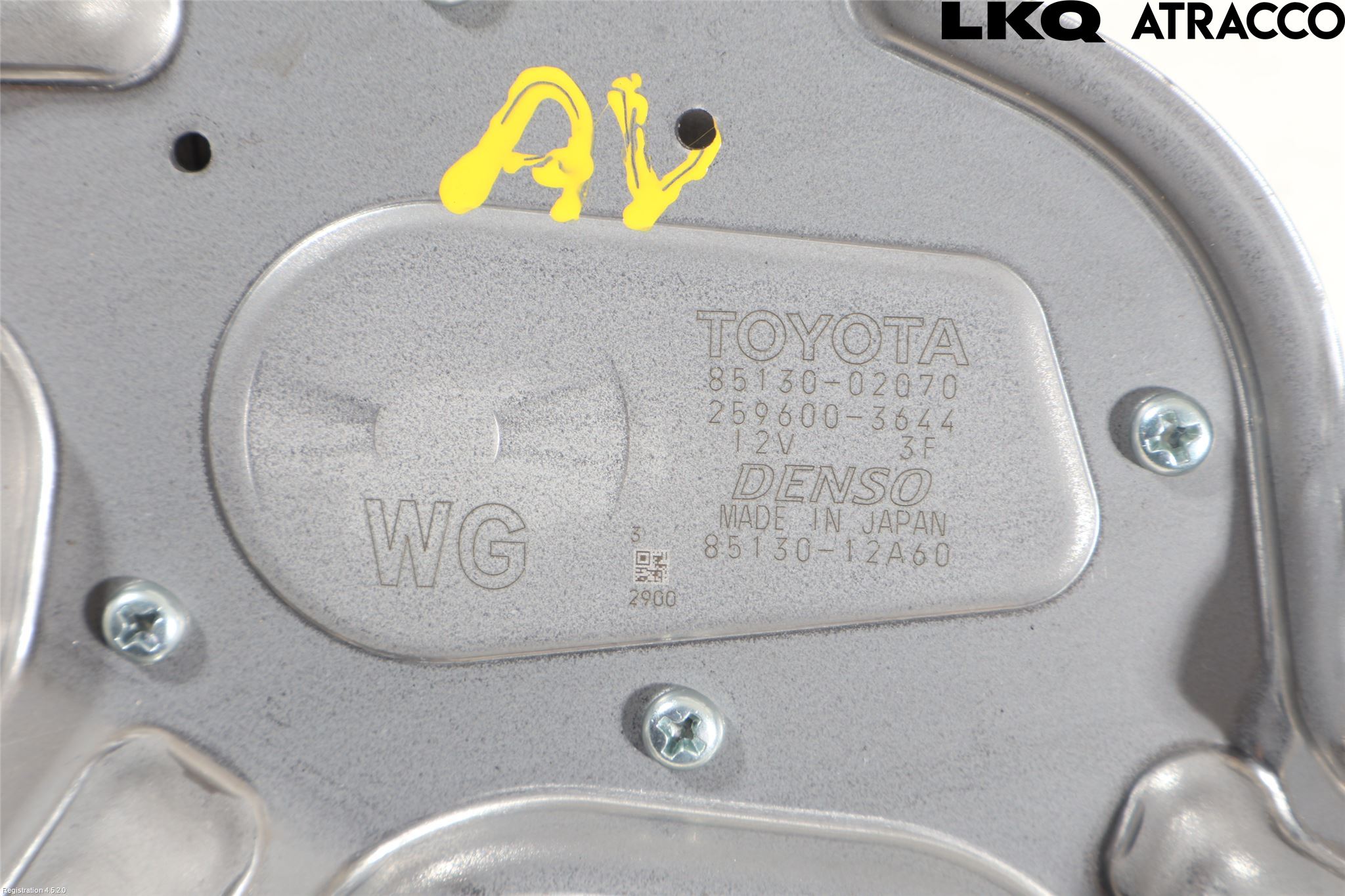 Toyota COROLLA 19- Torkarmotor Baklucka