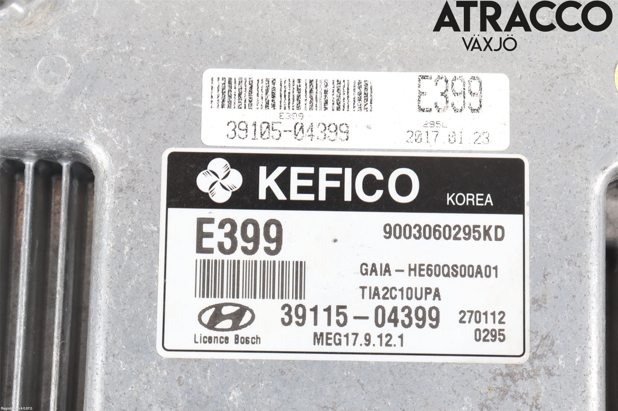Hyundai i10 BA 17-20 Styrenhet Insprut Bensin