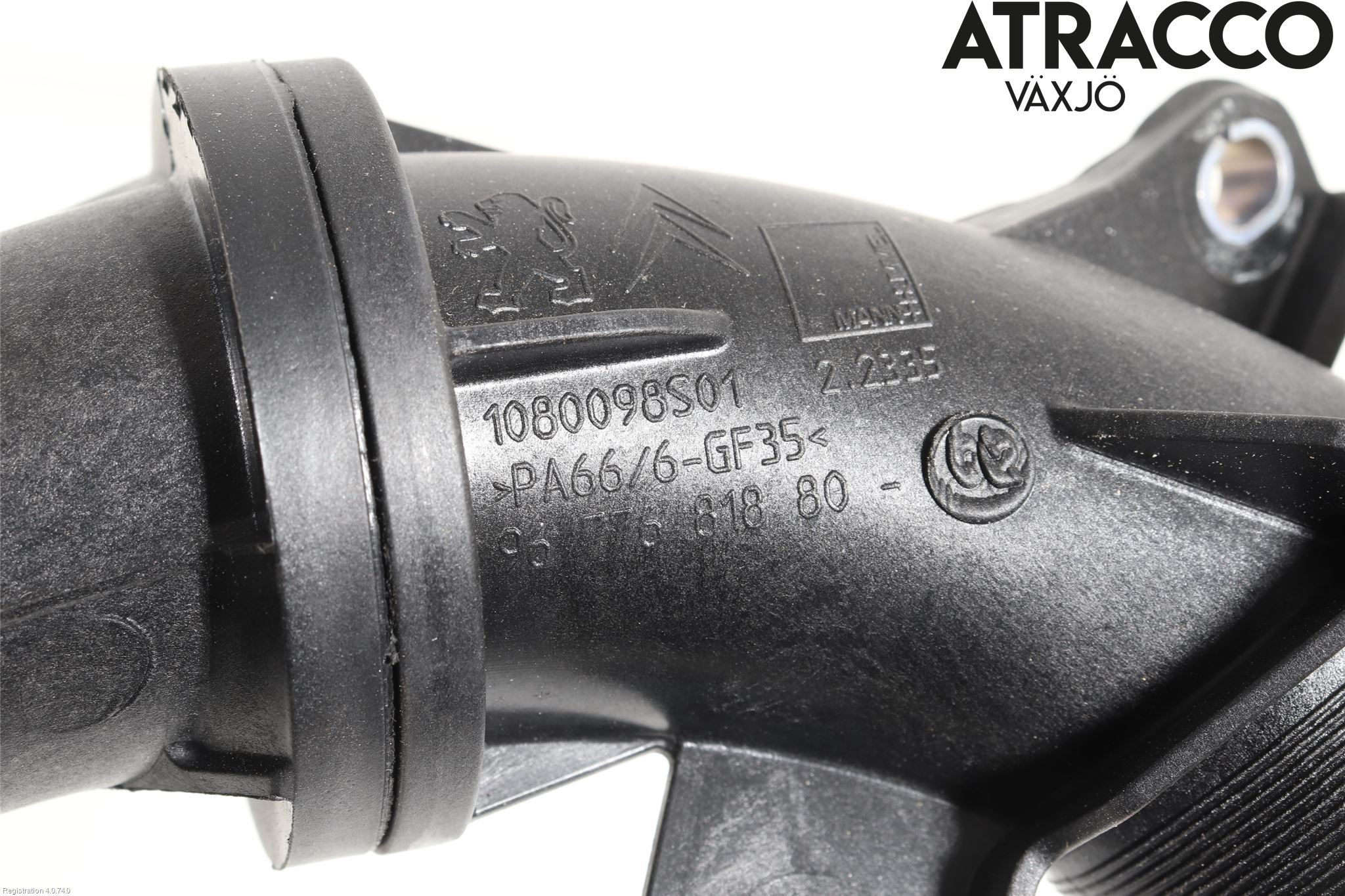 Peugeot 2008 13-20 Laddluft-Intercoolerrör