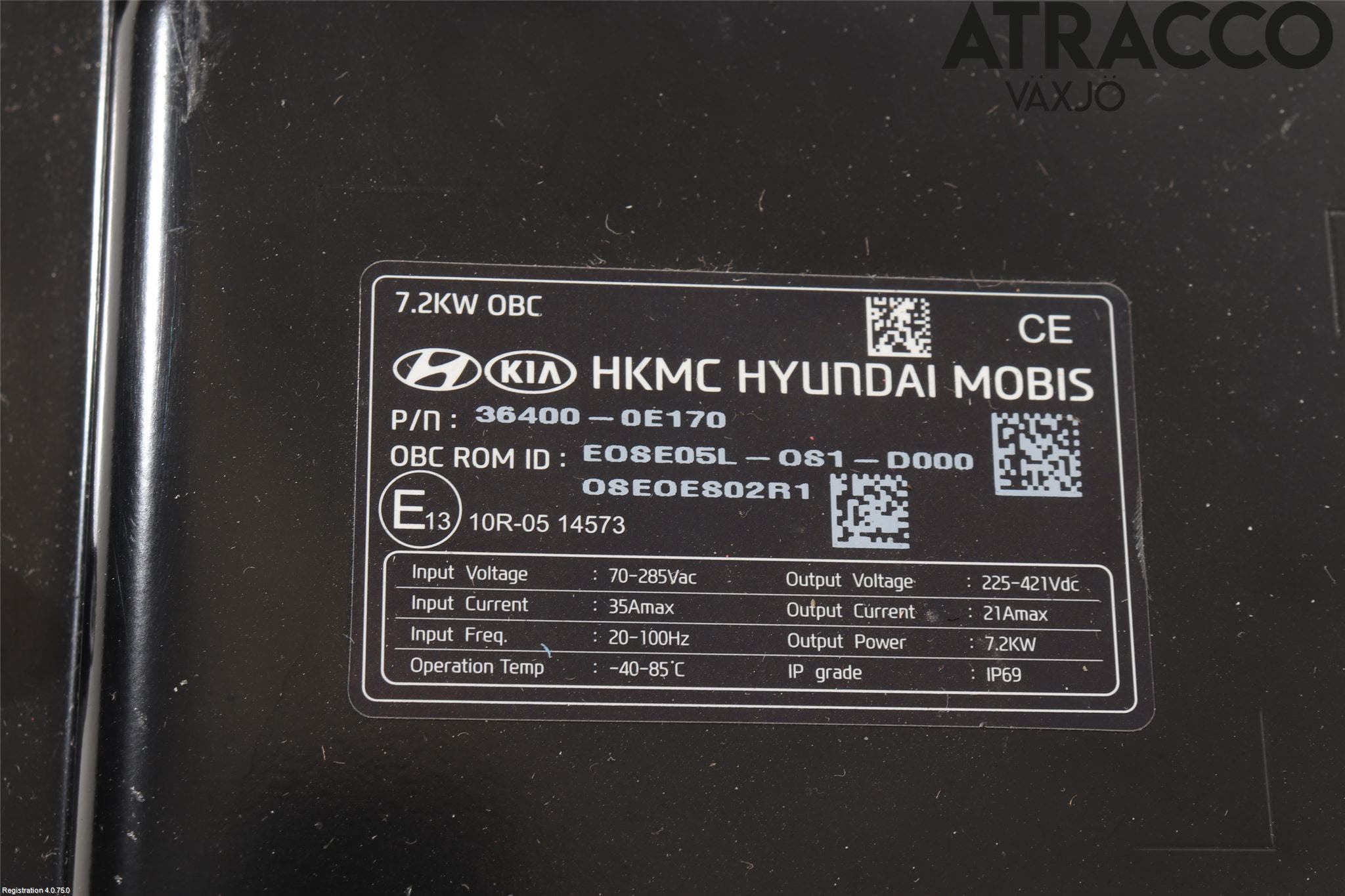 Hyundai KONA/ELECTRIC OS 18-23 Batteriladdare Högspänning