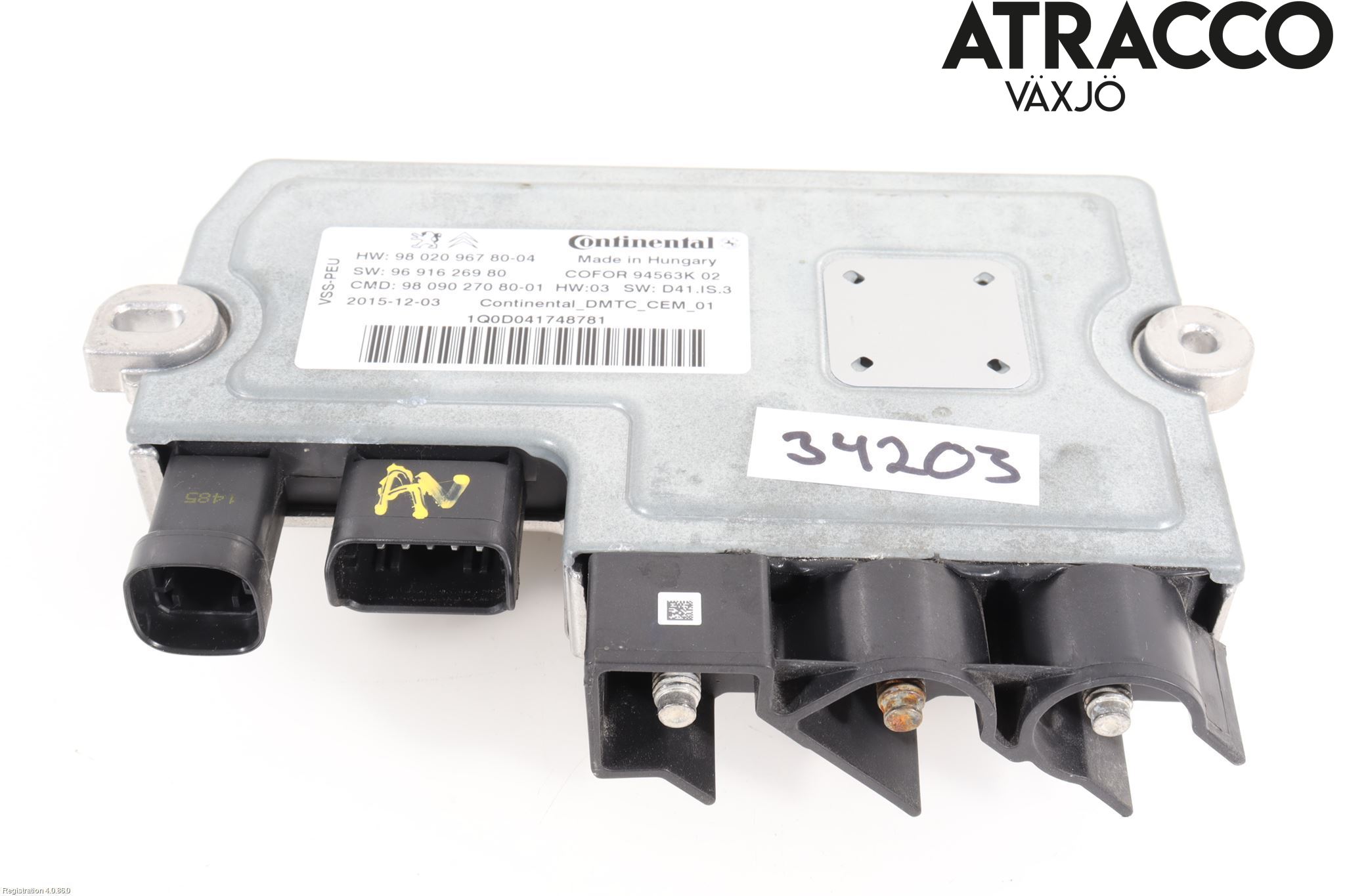 Peugeot 308 14-21 Styrenhet Start/Stopp