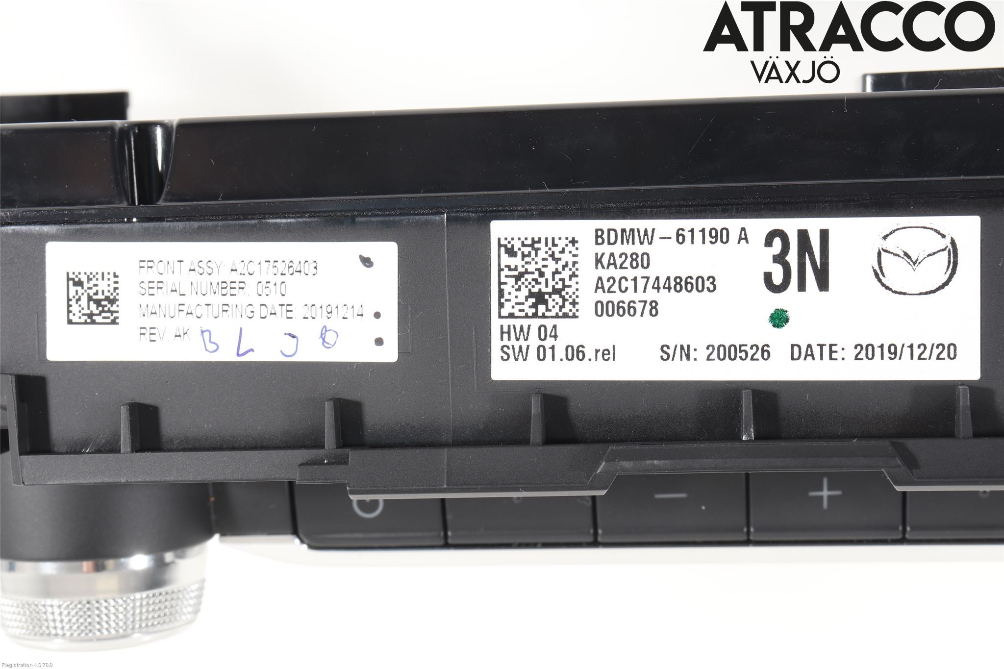 Mazda CX-30 20- Ac Styrenhet Ac Manöveren