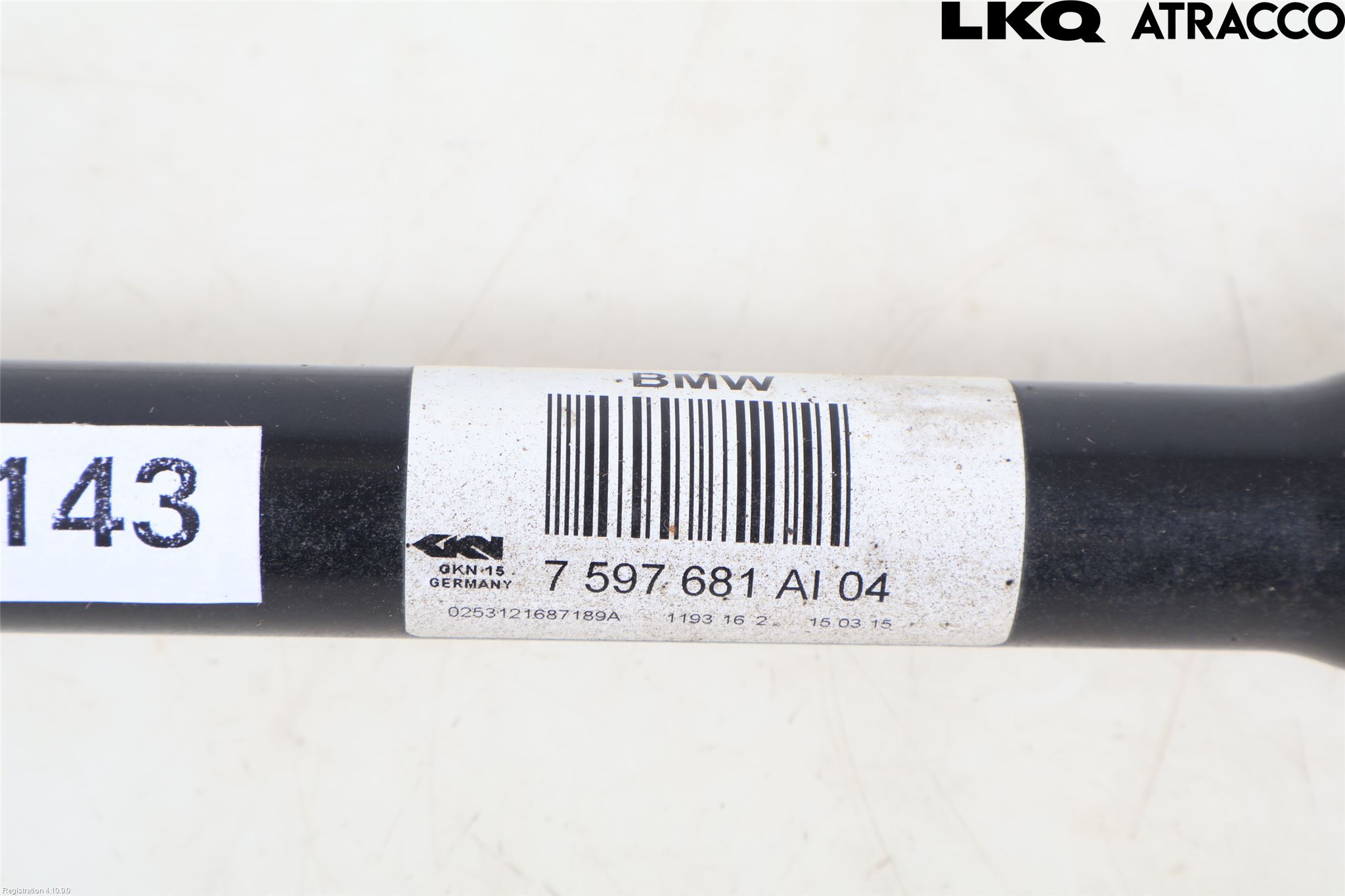 BMW 1 F20/F21 11-19 Drivaxel Bak Vänster