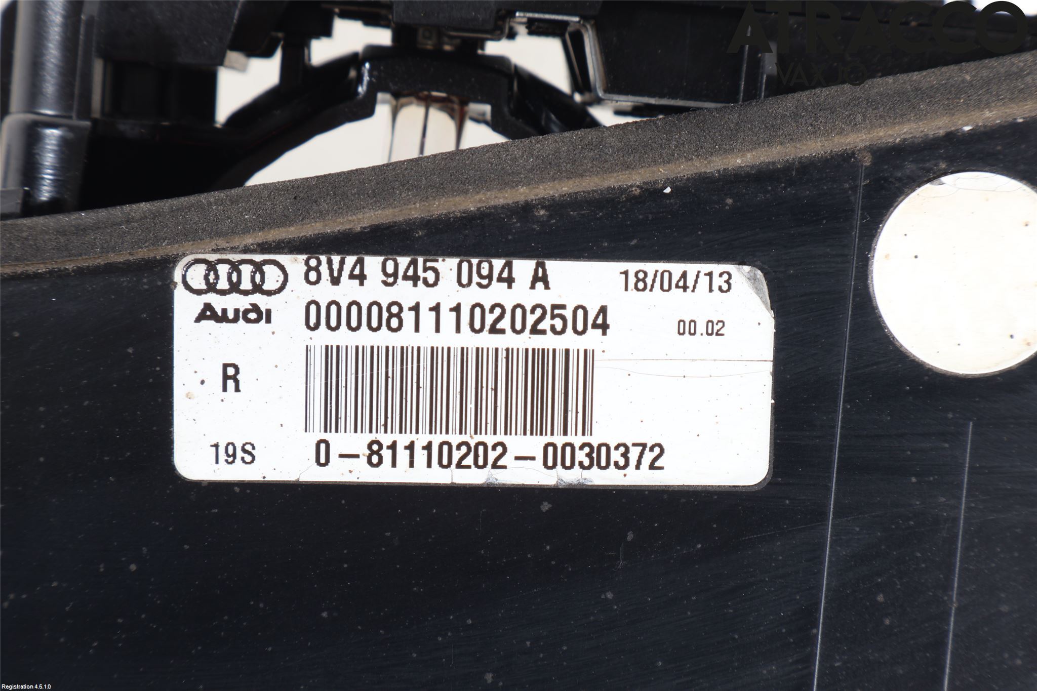 Audi A3/S3 8V 13-20 Bakljus Lucka Hö