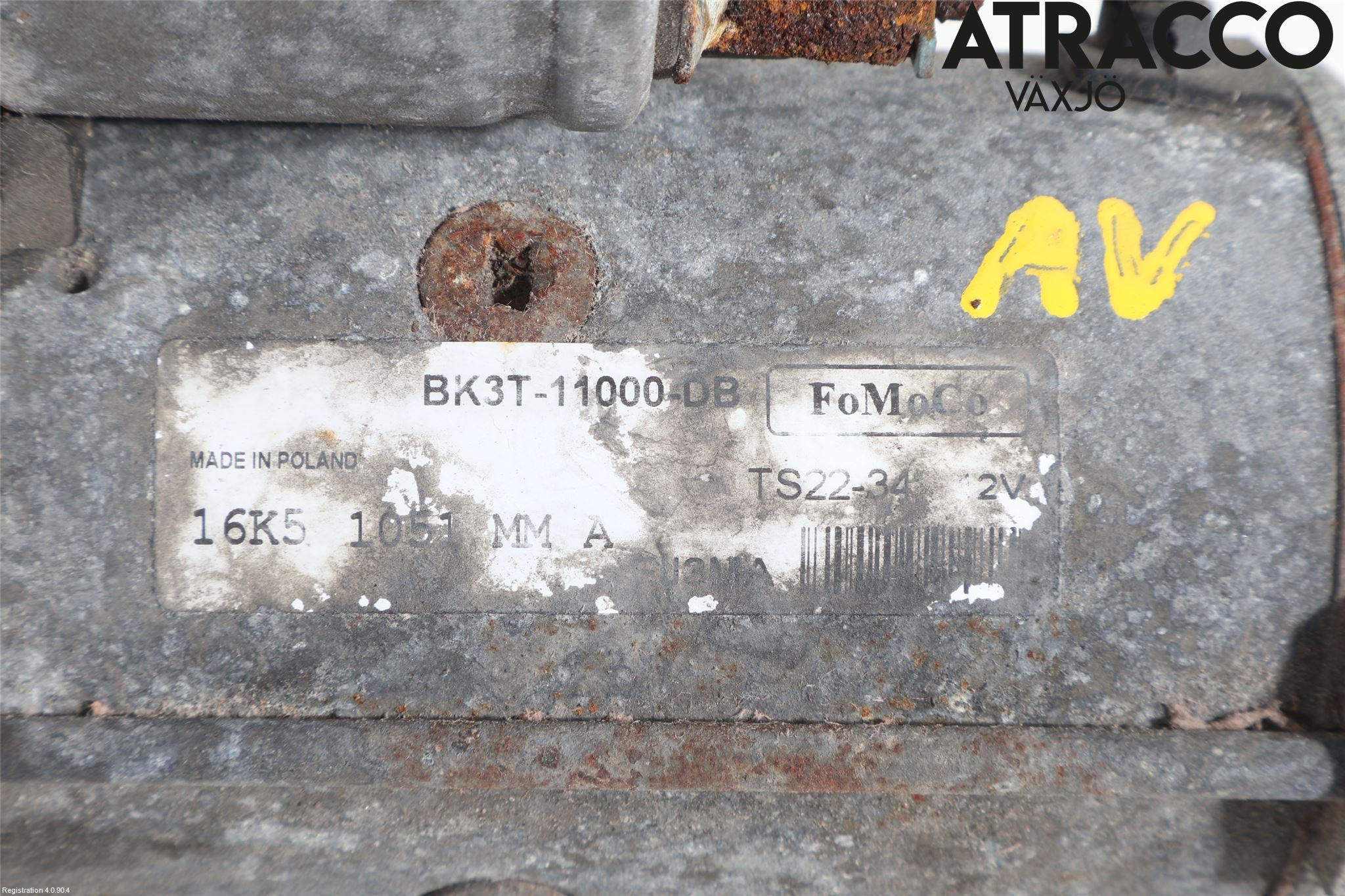 Ford TRANSIT SKÅP/BUSS 14-22 Startmotor Diesel