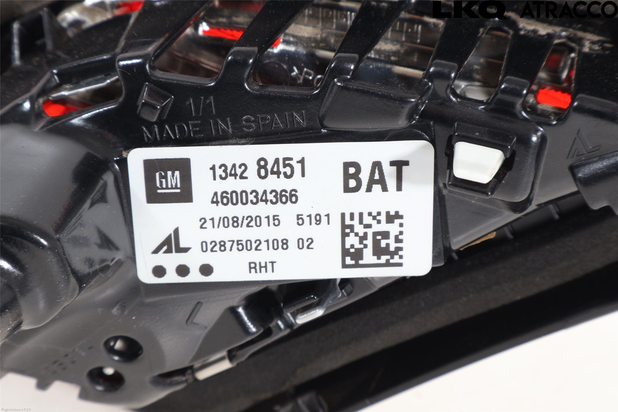 Opel CORSA E 15-19 Bakljus Lucka Vä