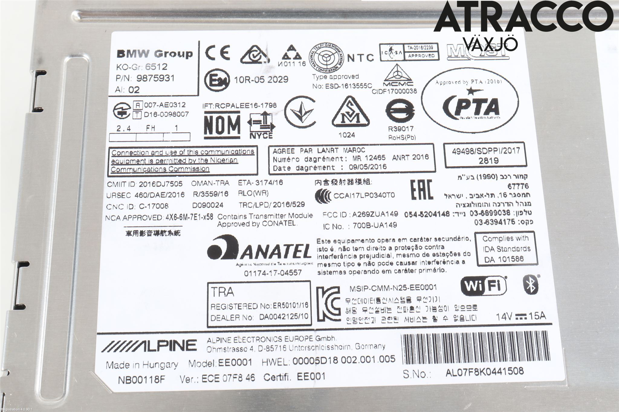 BMW 2 F45 Active Tourer 14-21 Cd Radio - Multimediapanel