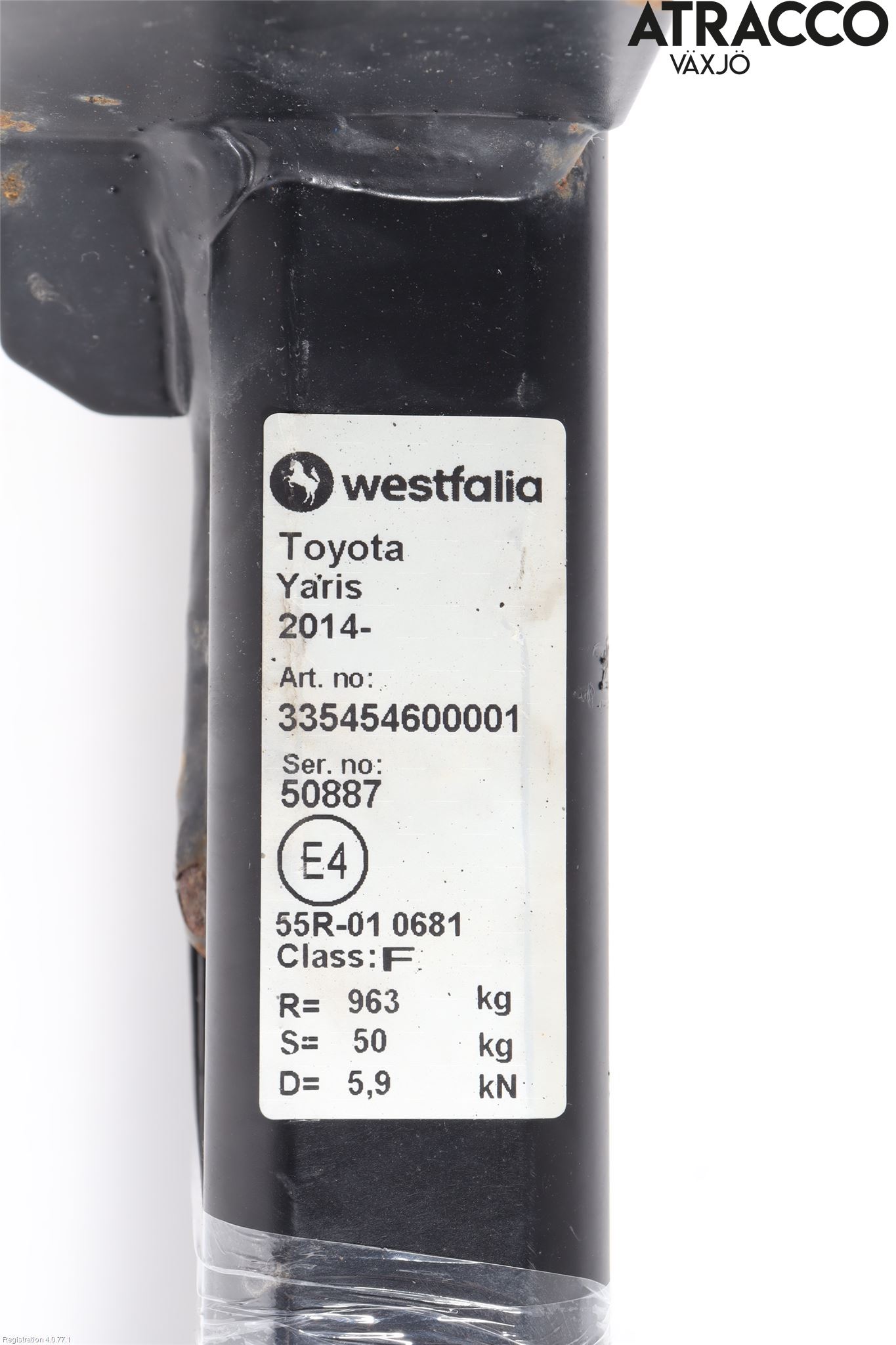 Toyota YARIS XP130 12-14 Dragkrok