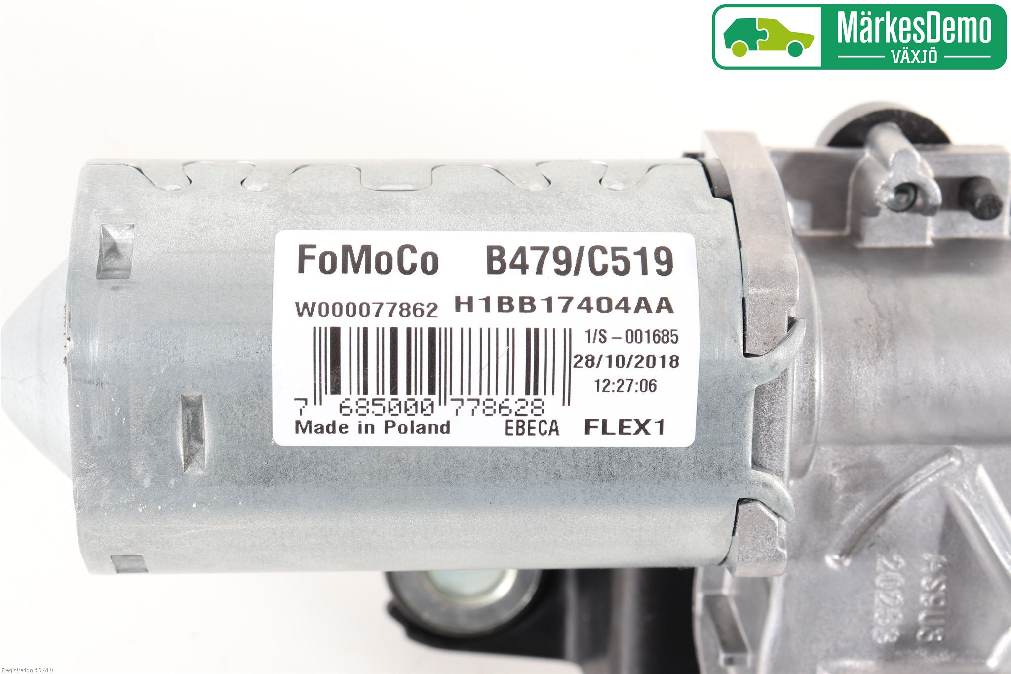 Ford FIESTA (VII) 18-23 Torkarmotor Baklucka
