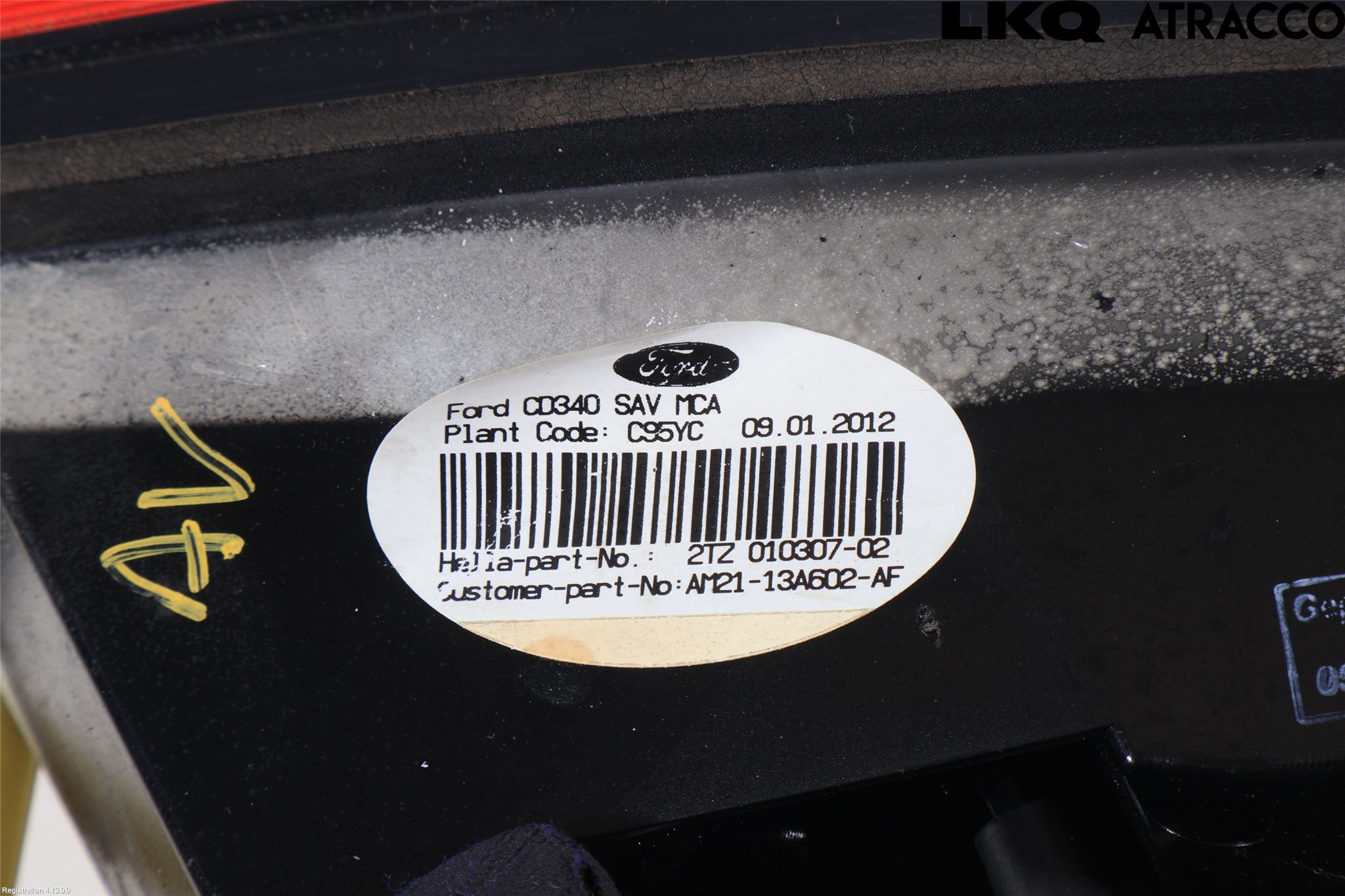 Ford S-MAX 06-15 Bakljus Lucka Hö
