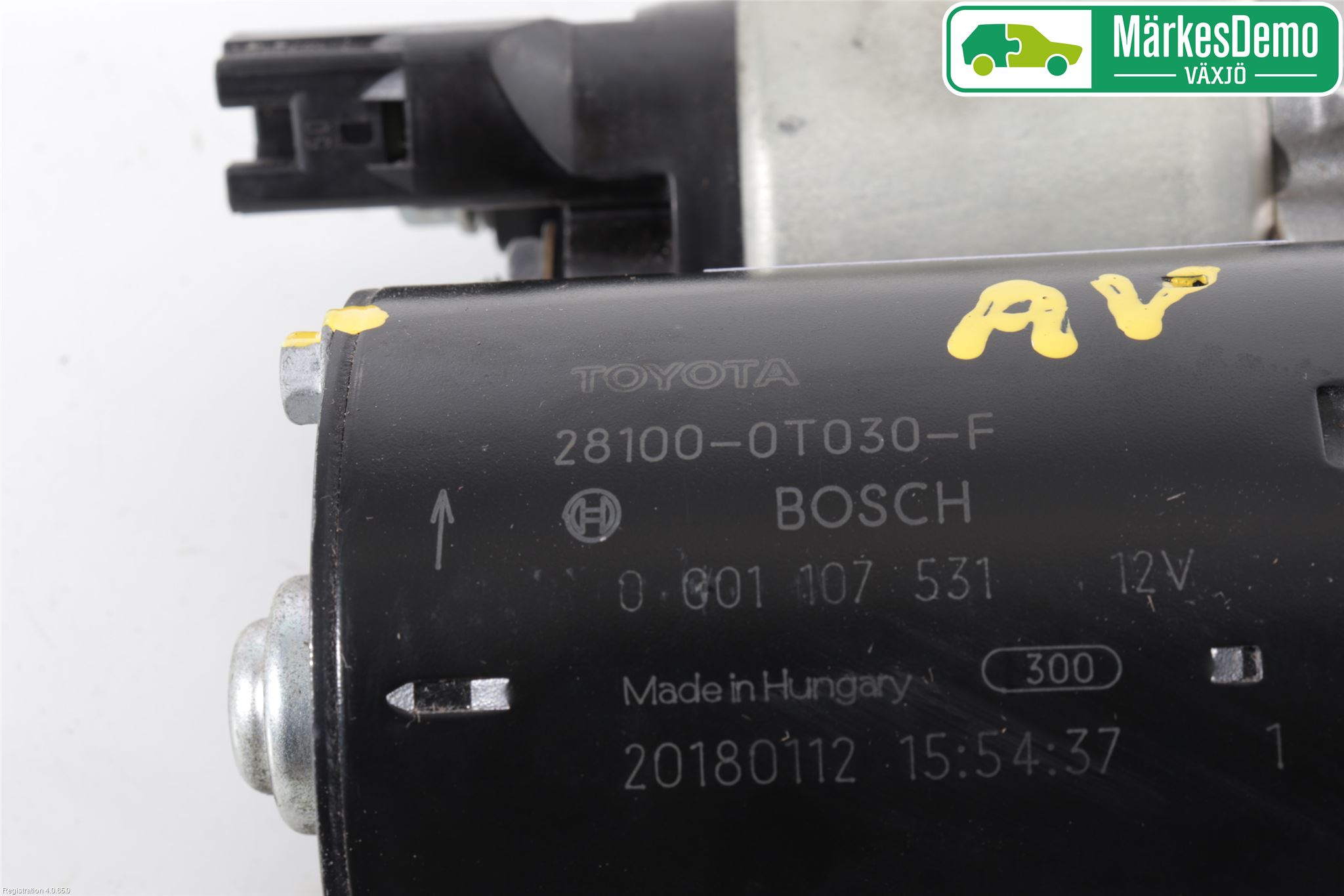 Toyota AURIS 13-19 Startmotor