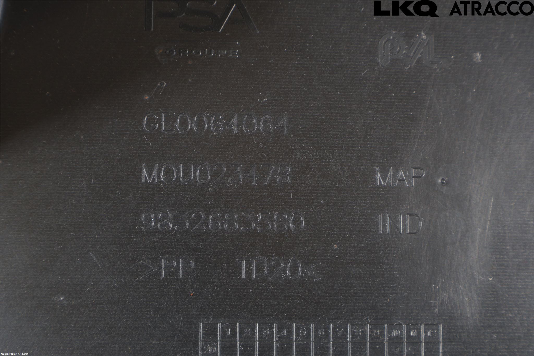 Peugeot 408 22- Hasplåt Plåt-Plast