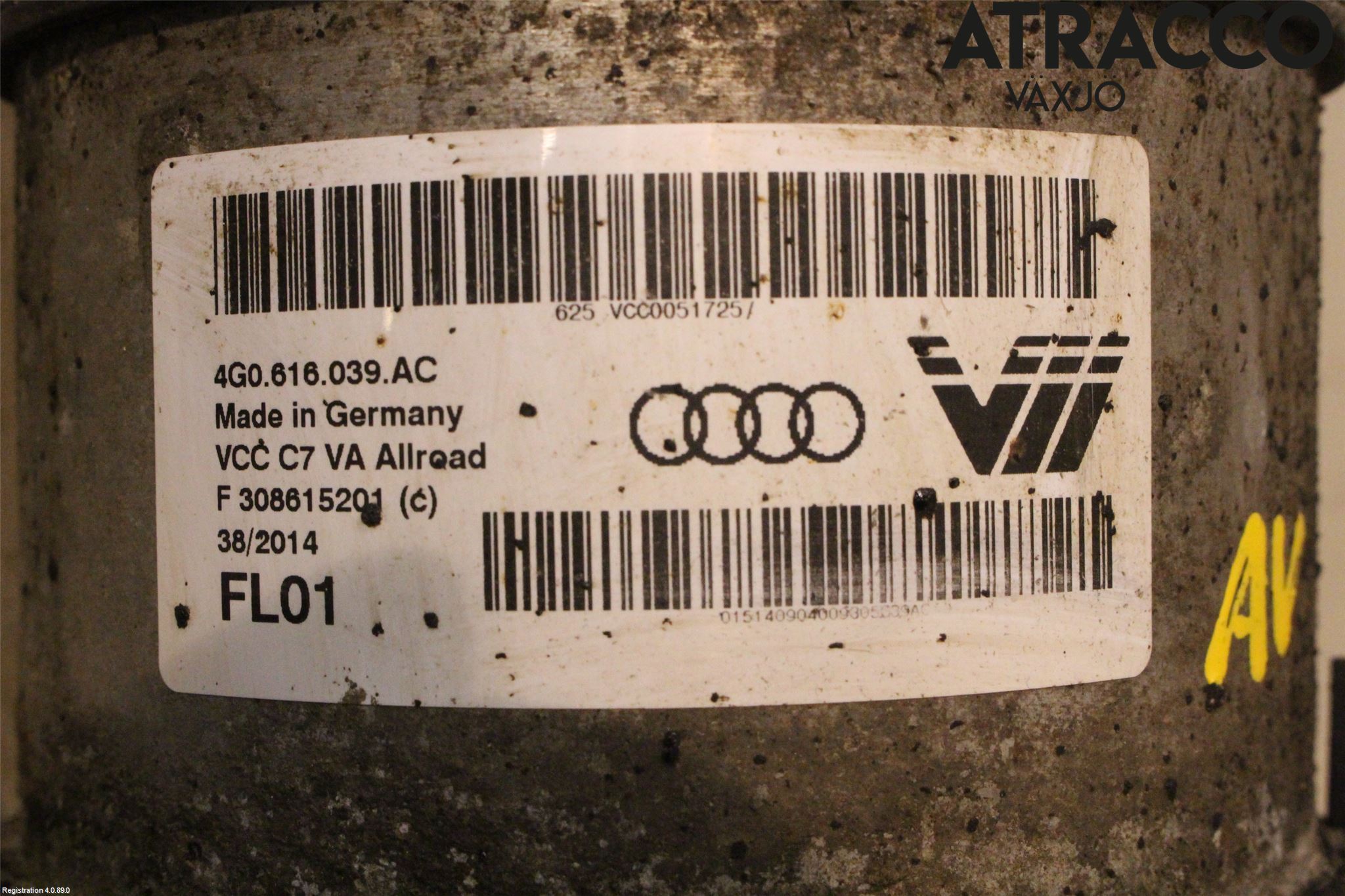 Audi A6 ALLROAD 12-18 Fjäderben Fram Vänster