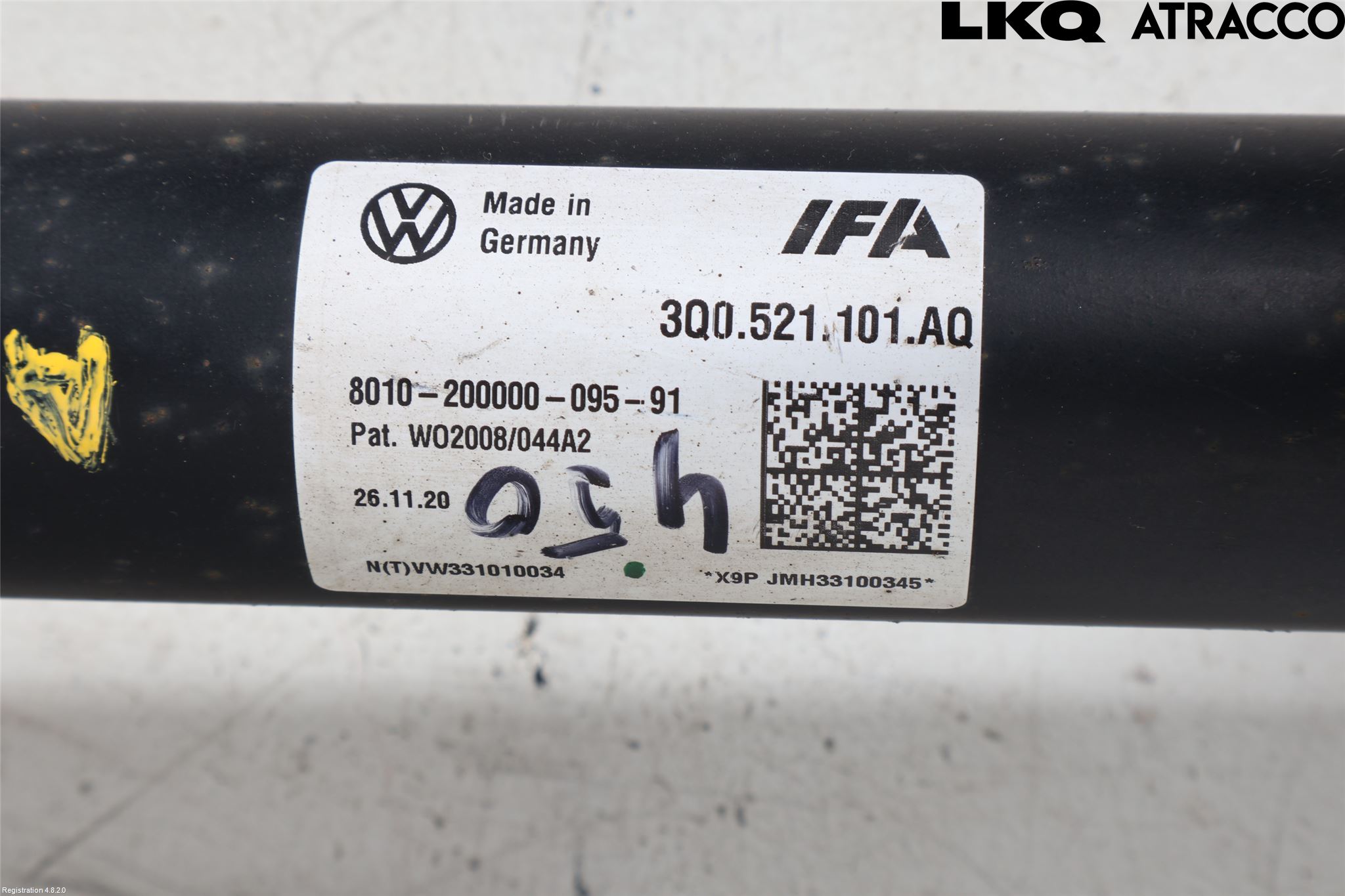 Volkswagen VW ARTEON 17- Mellanaxel Komp