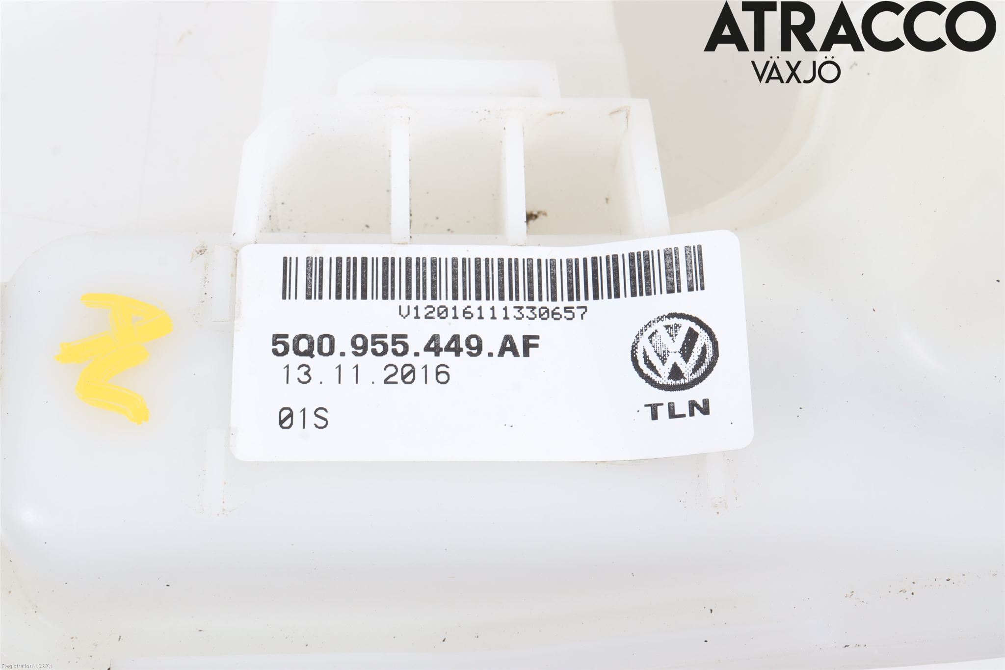 Volkswagen VW GOLF / E-GOLF VII 13-20 Spolartank Vindruta-Strål