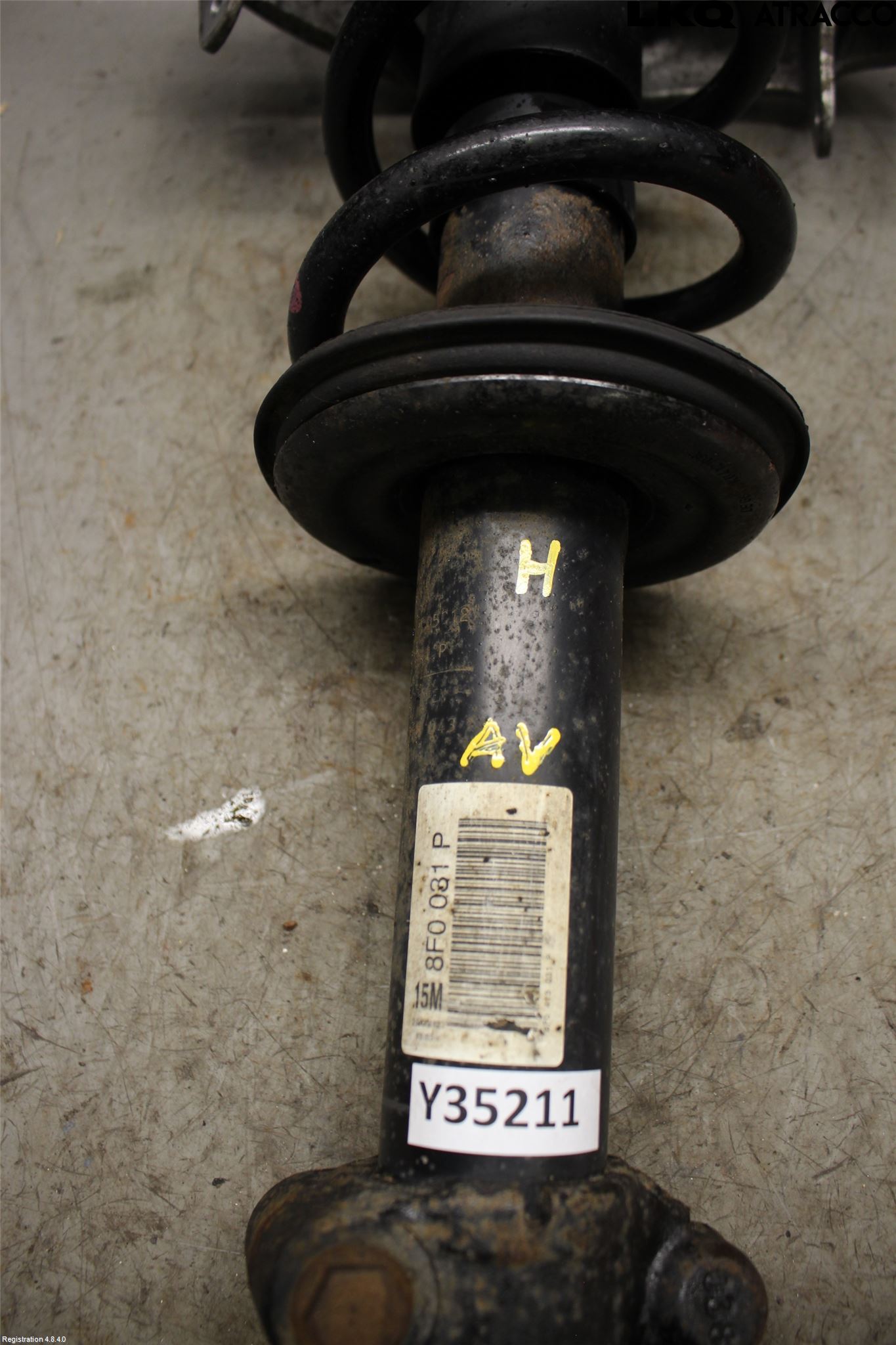 Audi A5 07-16 Fjäderben Fram Höger