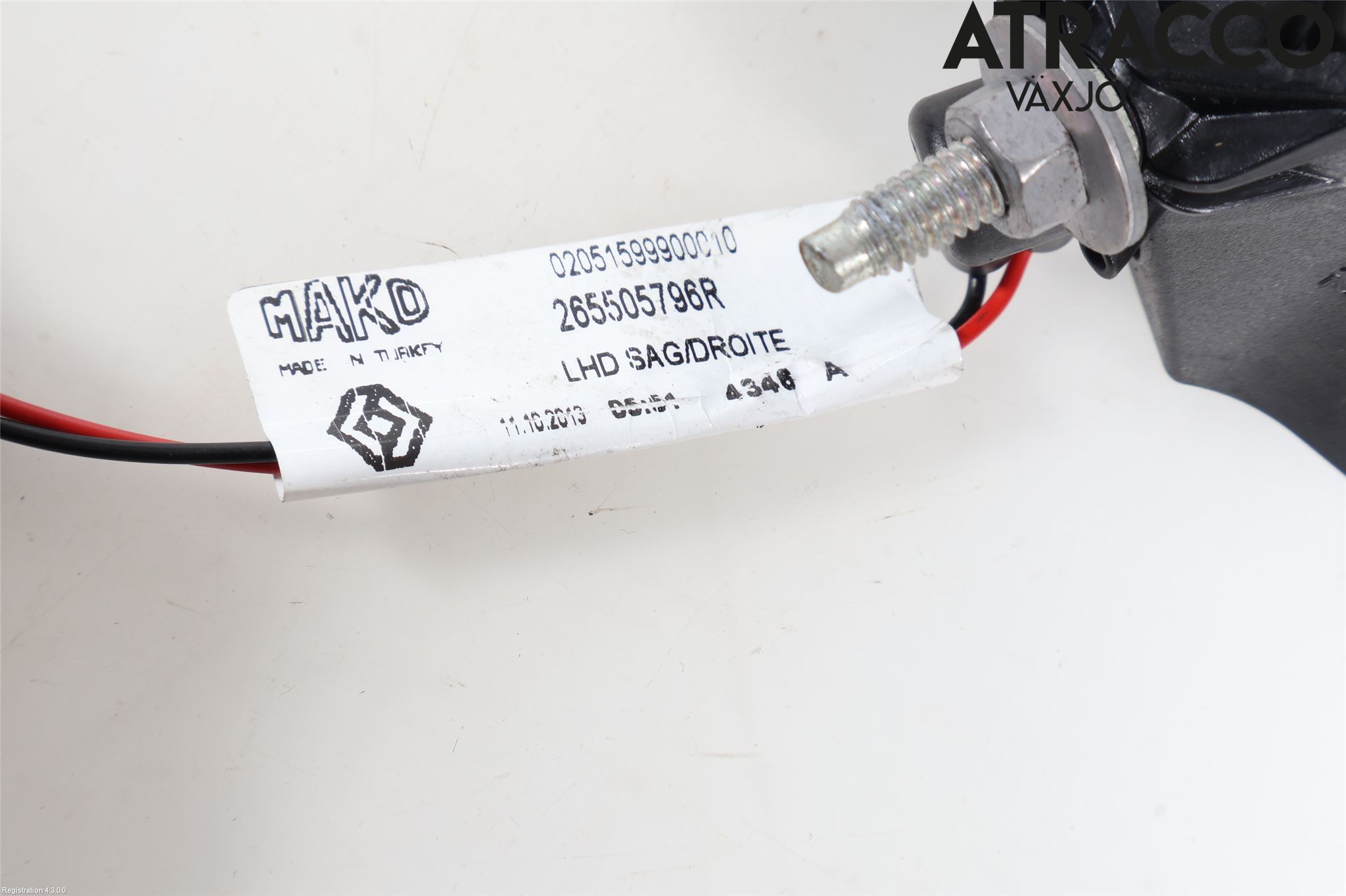 Renault CLIO IV 12-16 Bakljus Lucka Hö