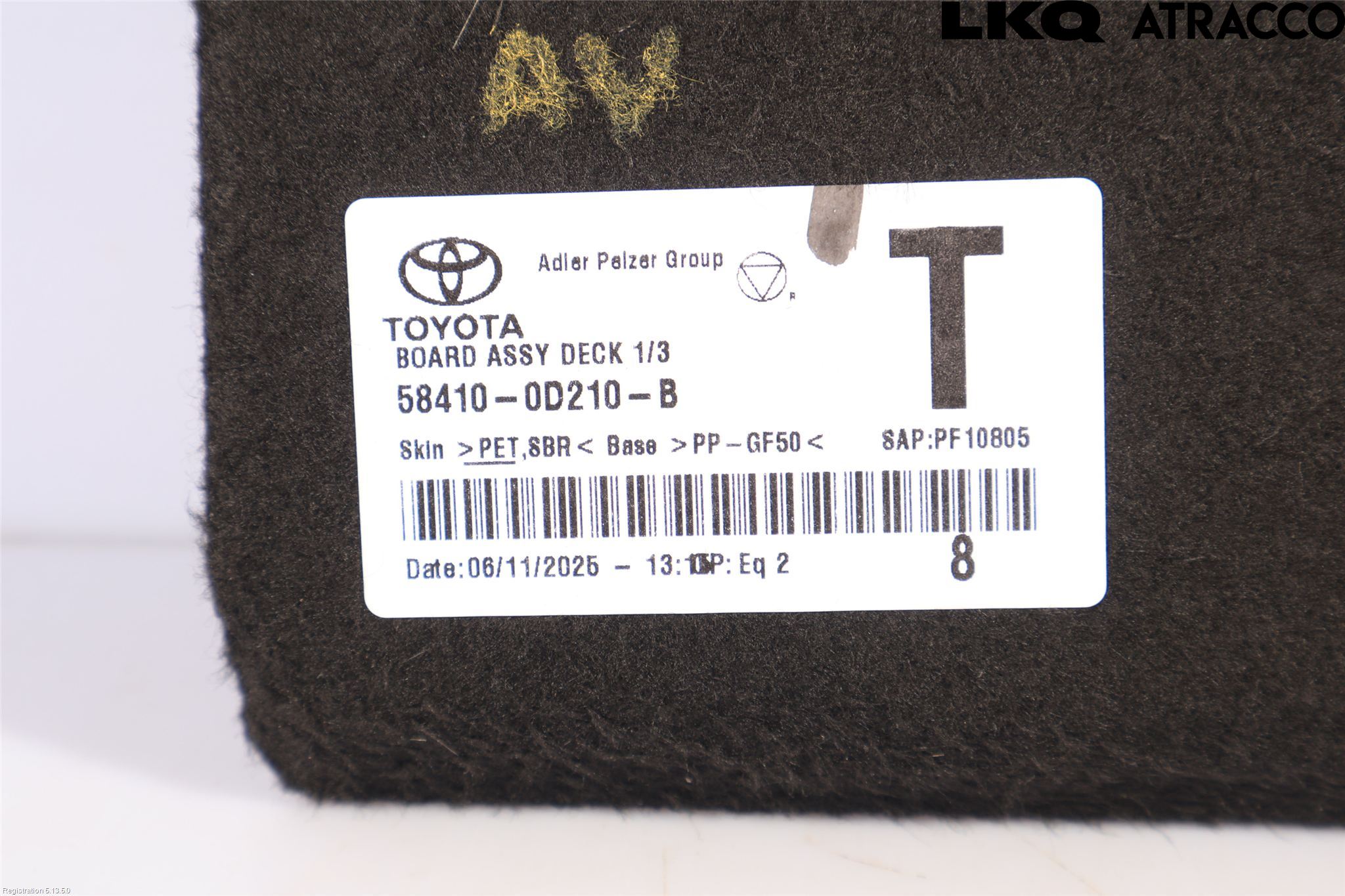Toyota YARIS CROSS XP21 21- Bagage Golv