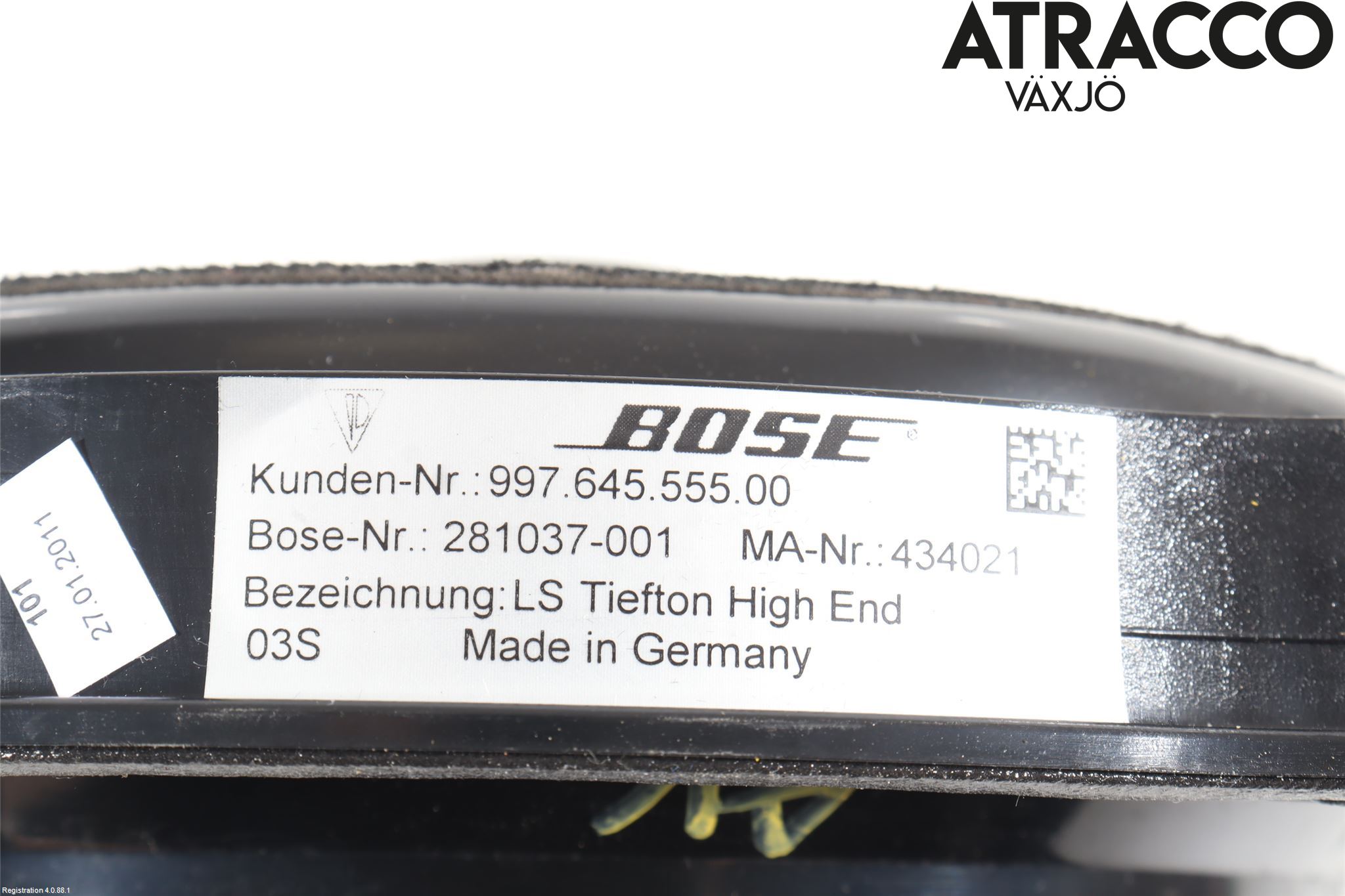 Porsche 911 (997) 05-12 Högtalare