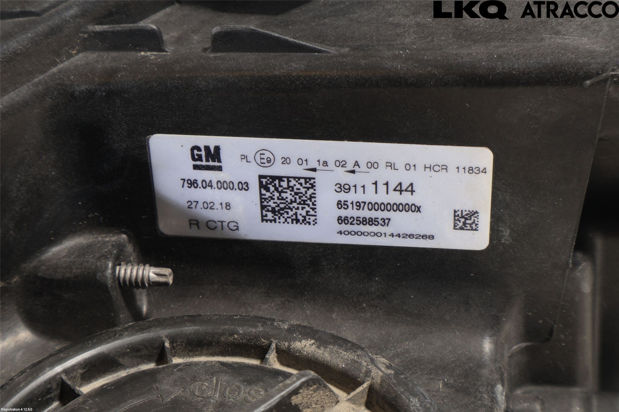 Opel ASTRA K 16-22 Strålkastare Höger