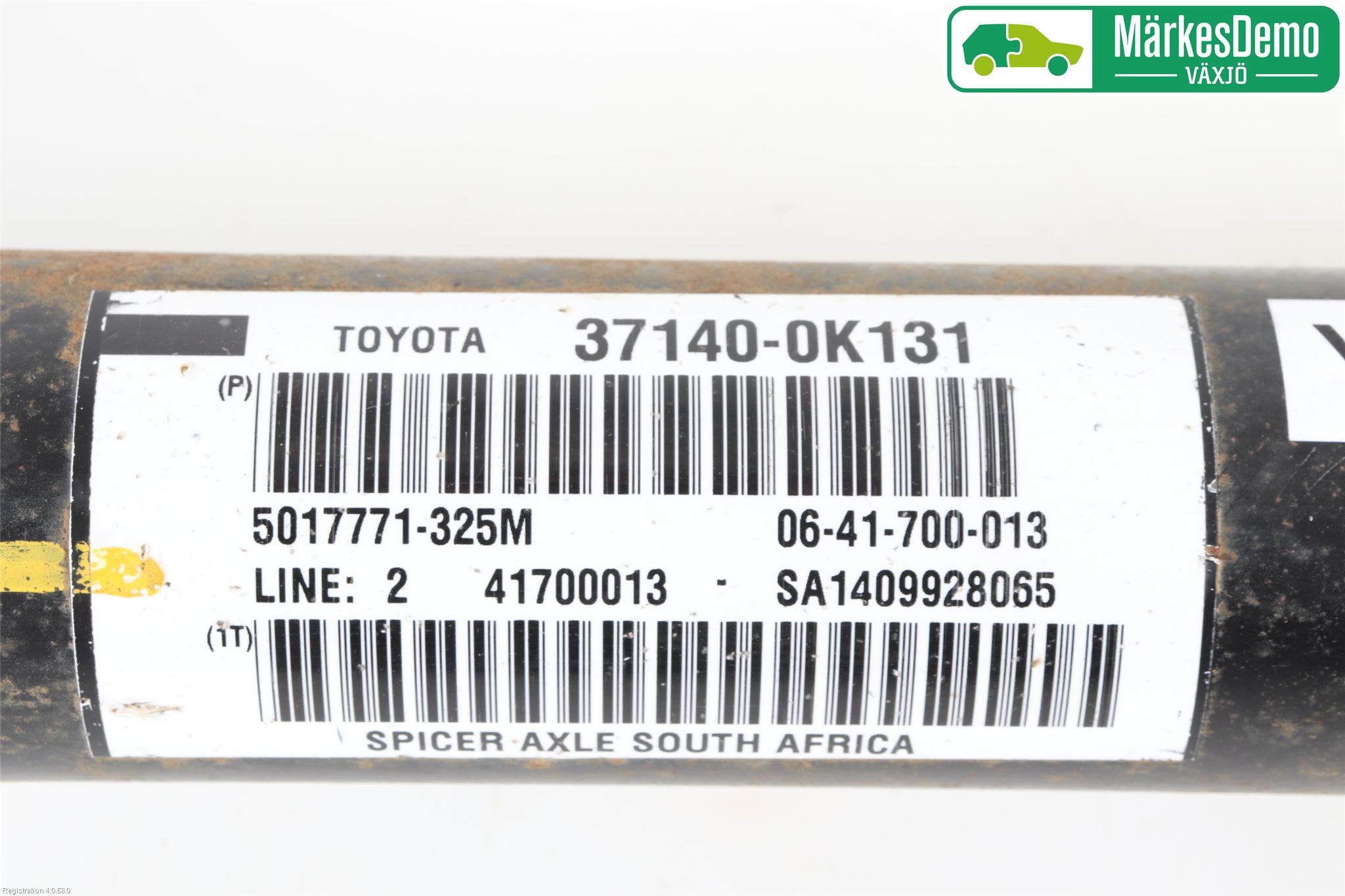 Toyota HILUX 05-16 Mellanaxel Främre