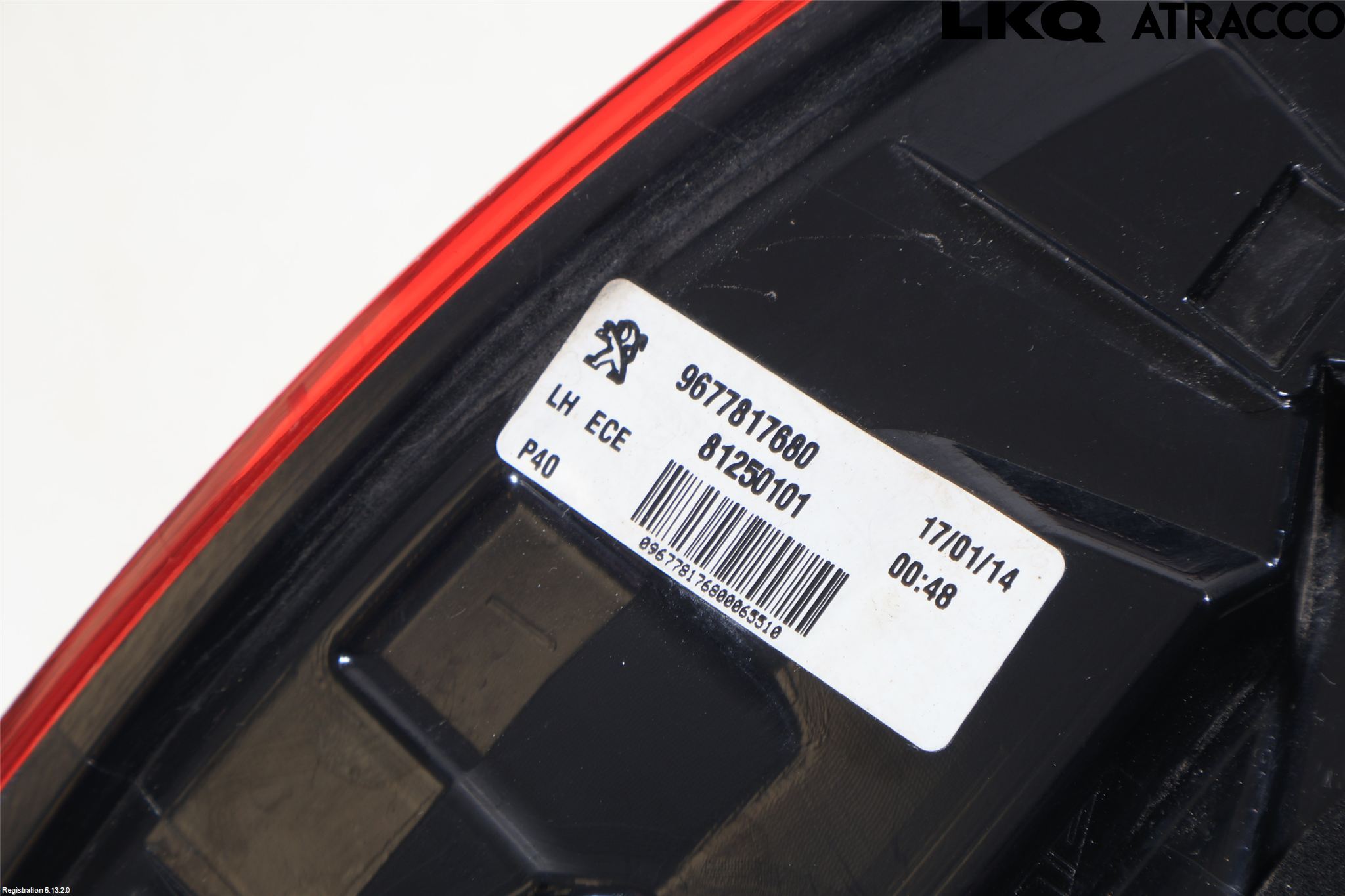 Peugeot 308 14-21 Bakljus Vänster