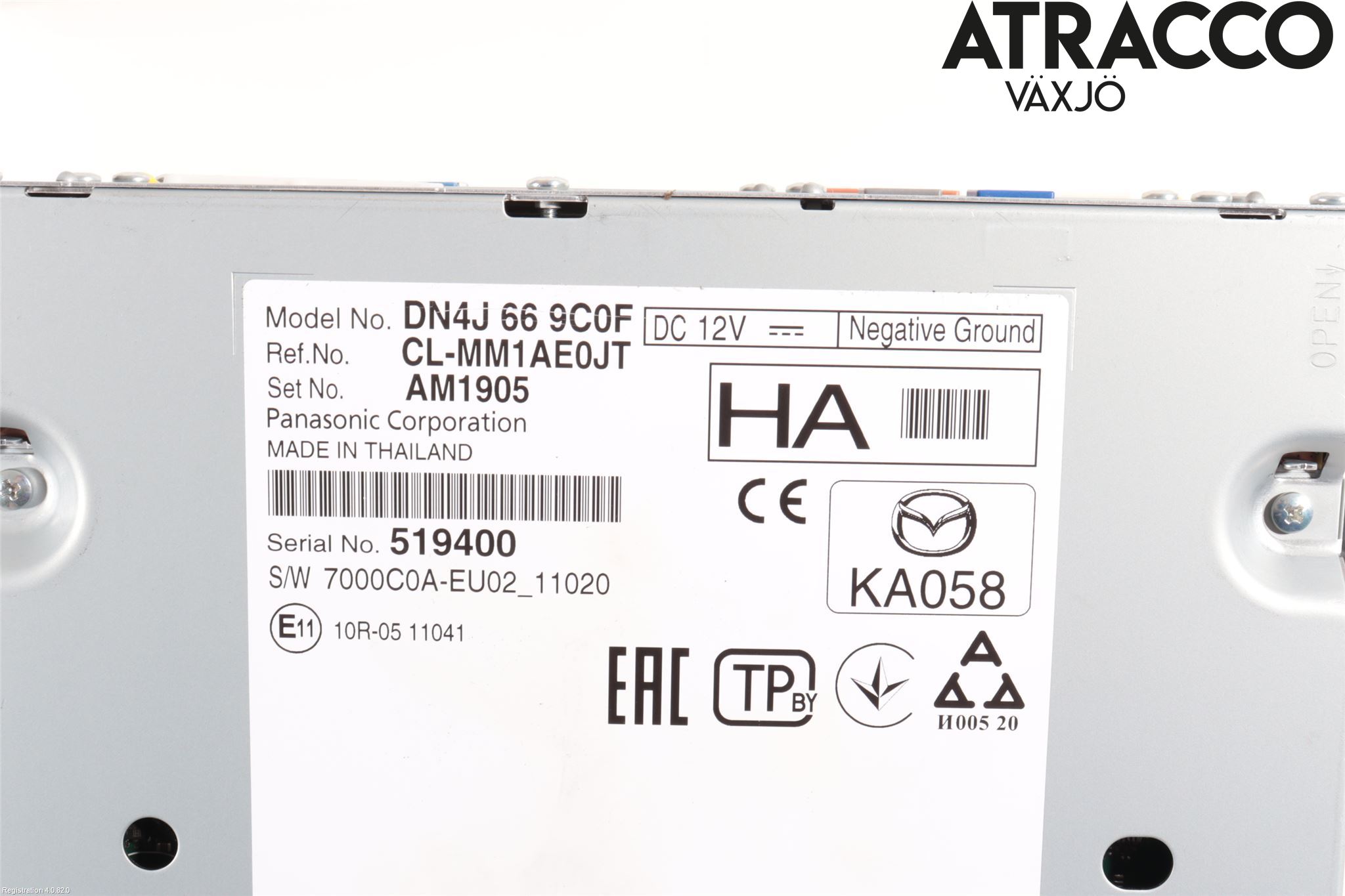 Mazda MX-30 20- Cd Radio - Multimediapanel
