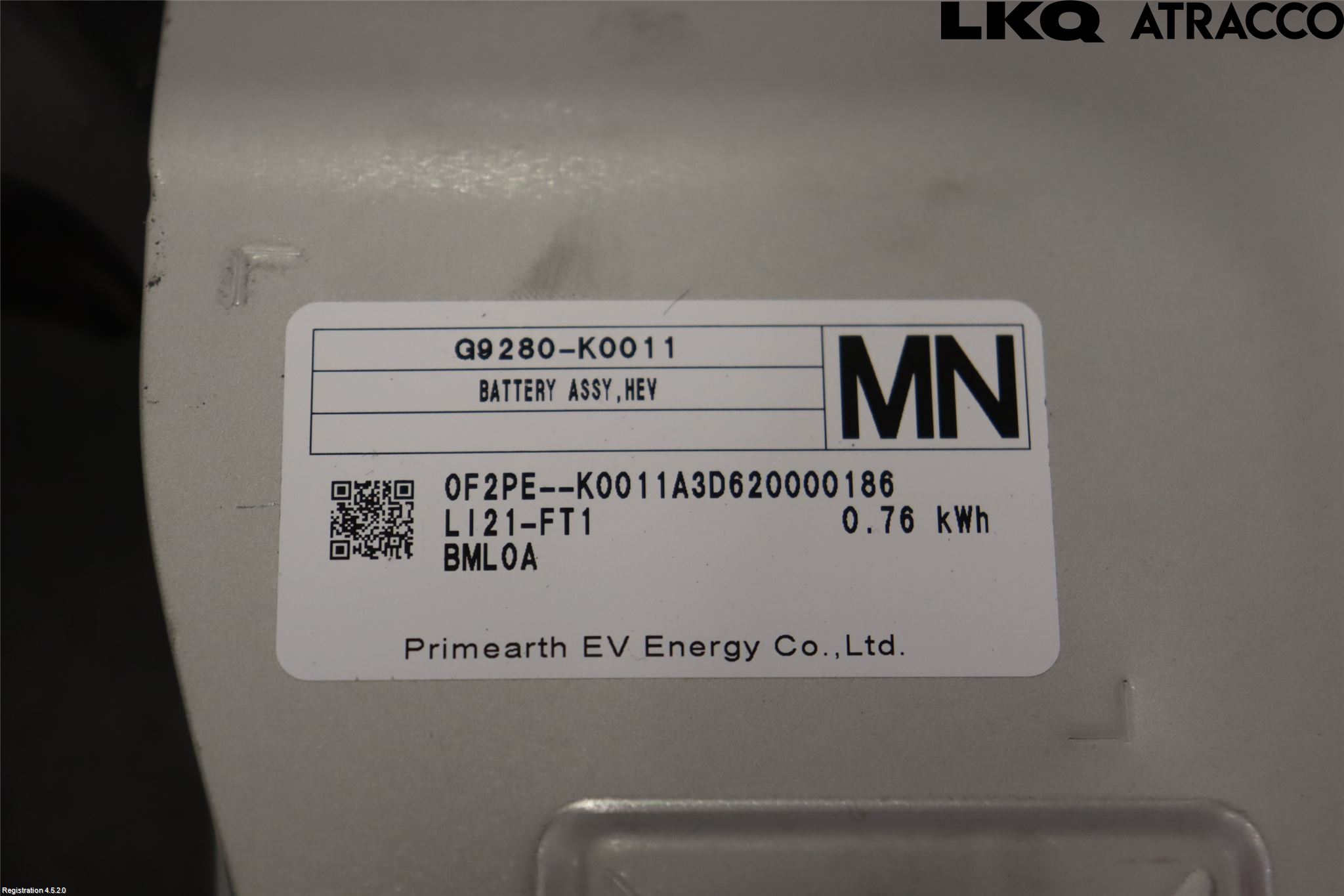 Toyota YARIS XP21 20- Batteri Högspänning