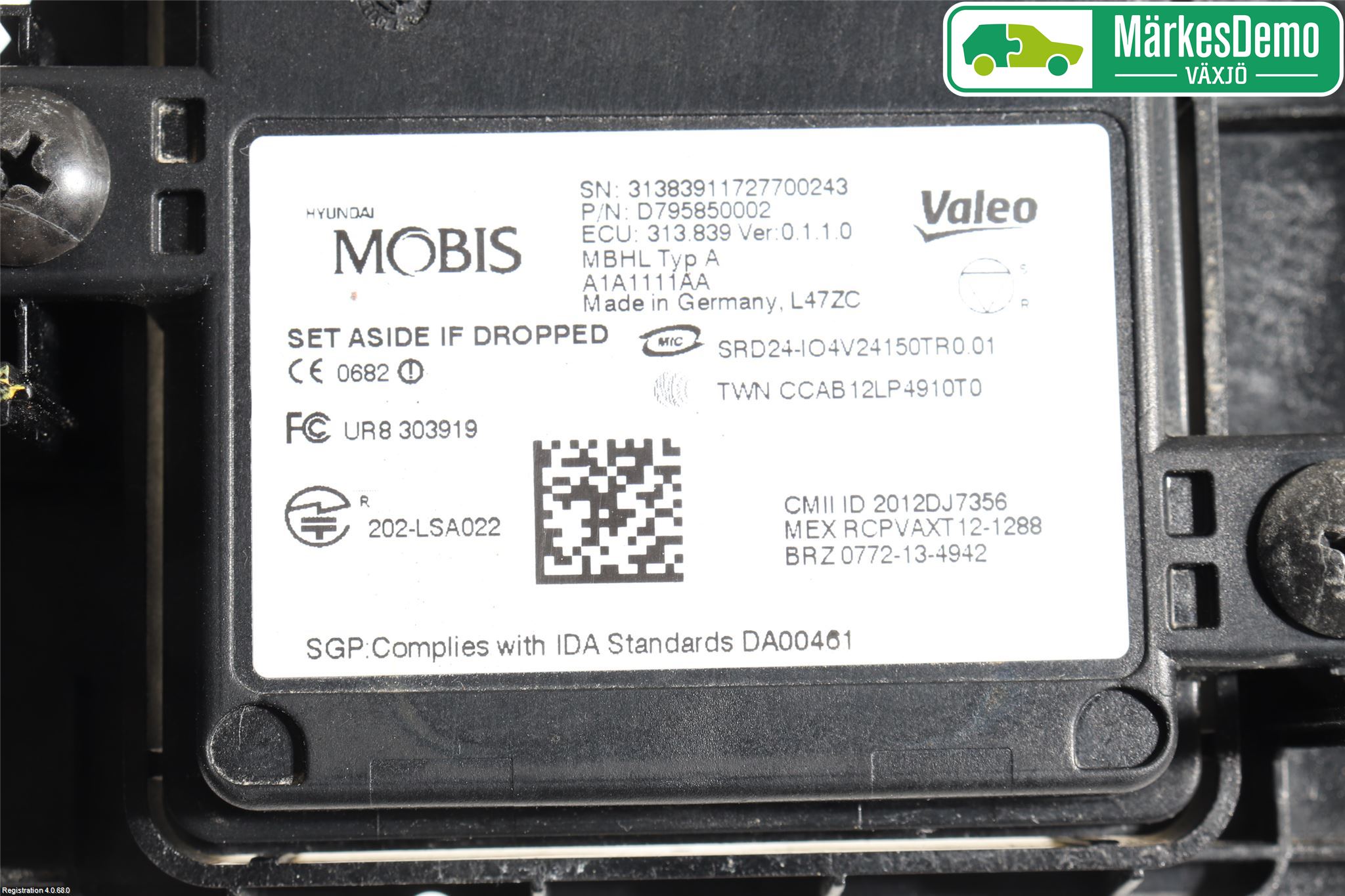 Hyundai TUCSON 05- Sensor Aktivt Kollisionsskydd