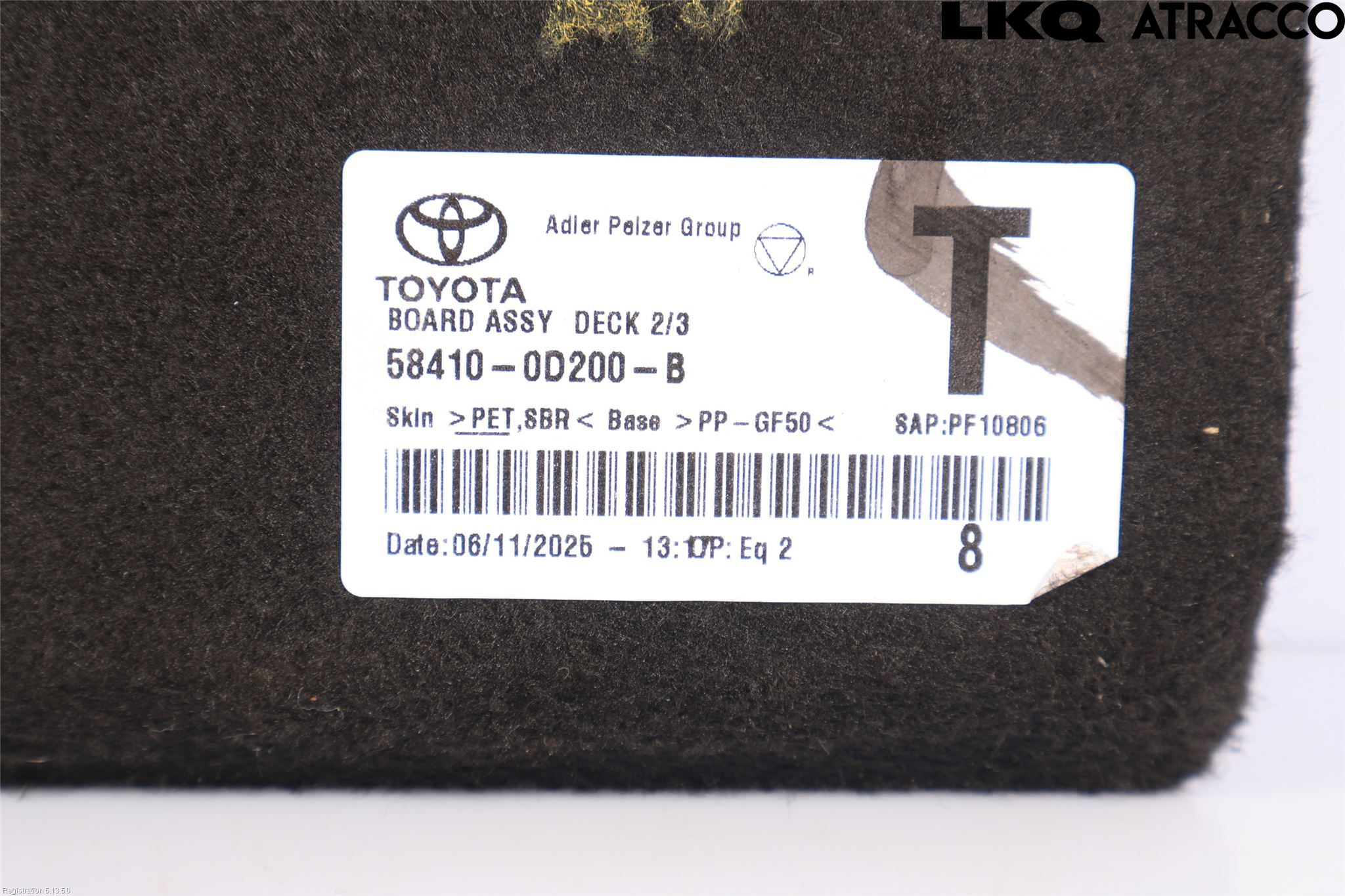 Toyota YARIS CROSS XP21 21- Bagage Golv