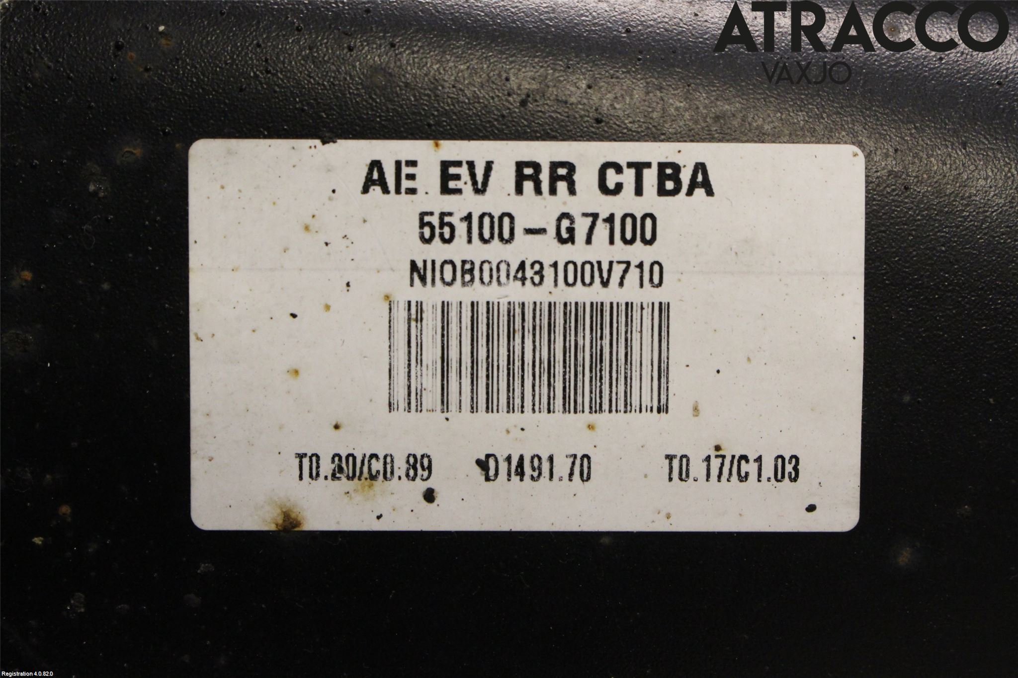 Hyundai IONIQ AE 17-22 Bakaxelbalk