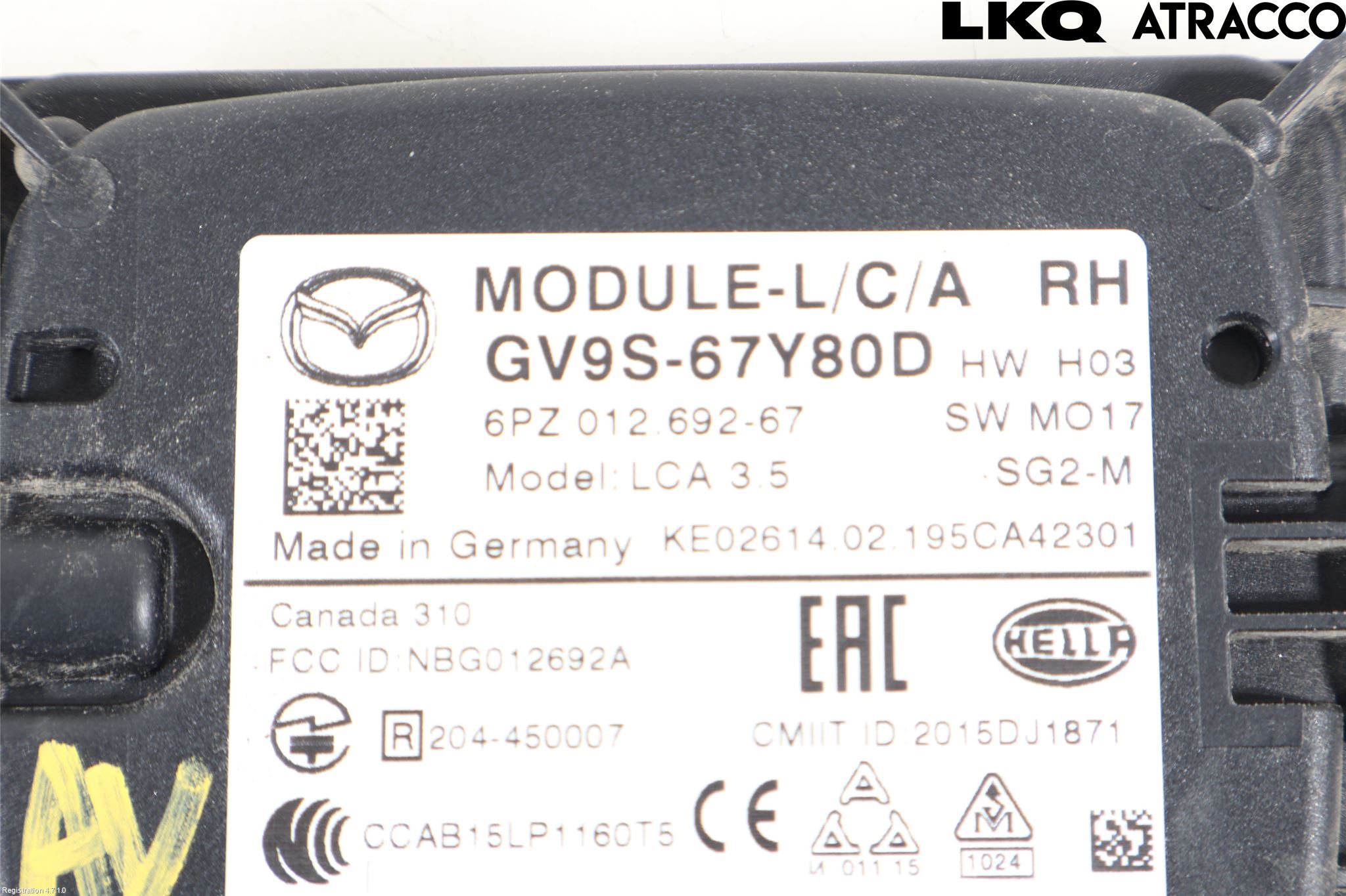 Mazda 6 13- Sensor Aktivt Kollisionsskydd