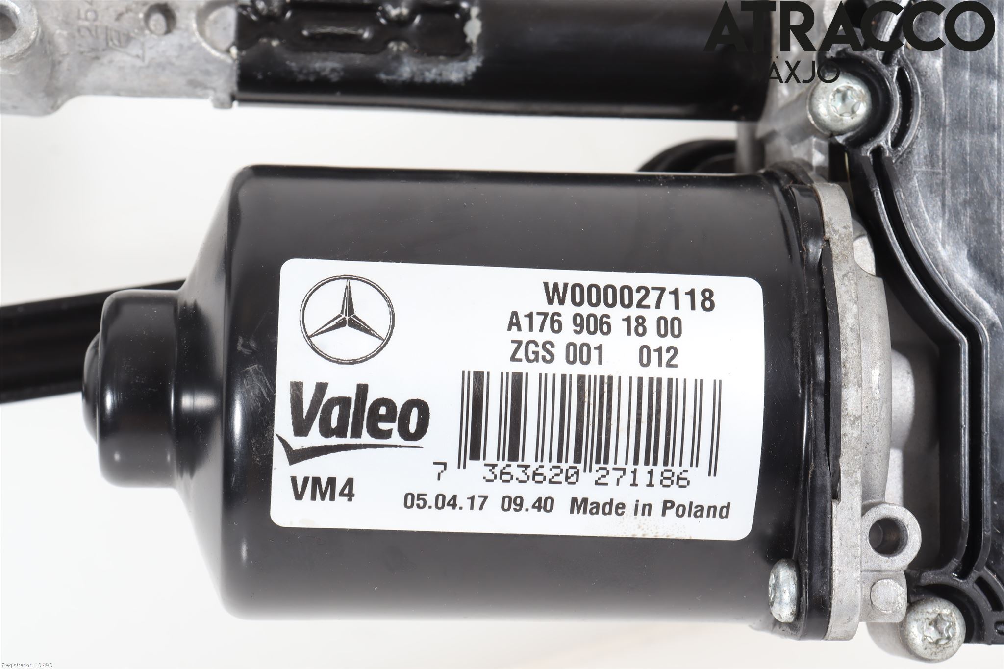 Mercedes-Benz MB CLA-KLASS (C117/X117) 13-19 Torkarmekanism Vindruta