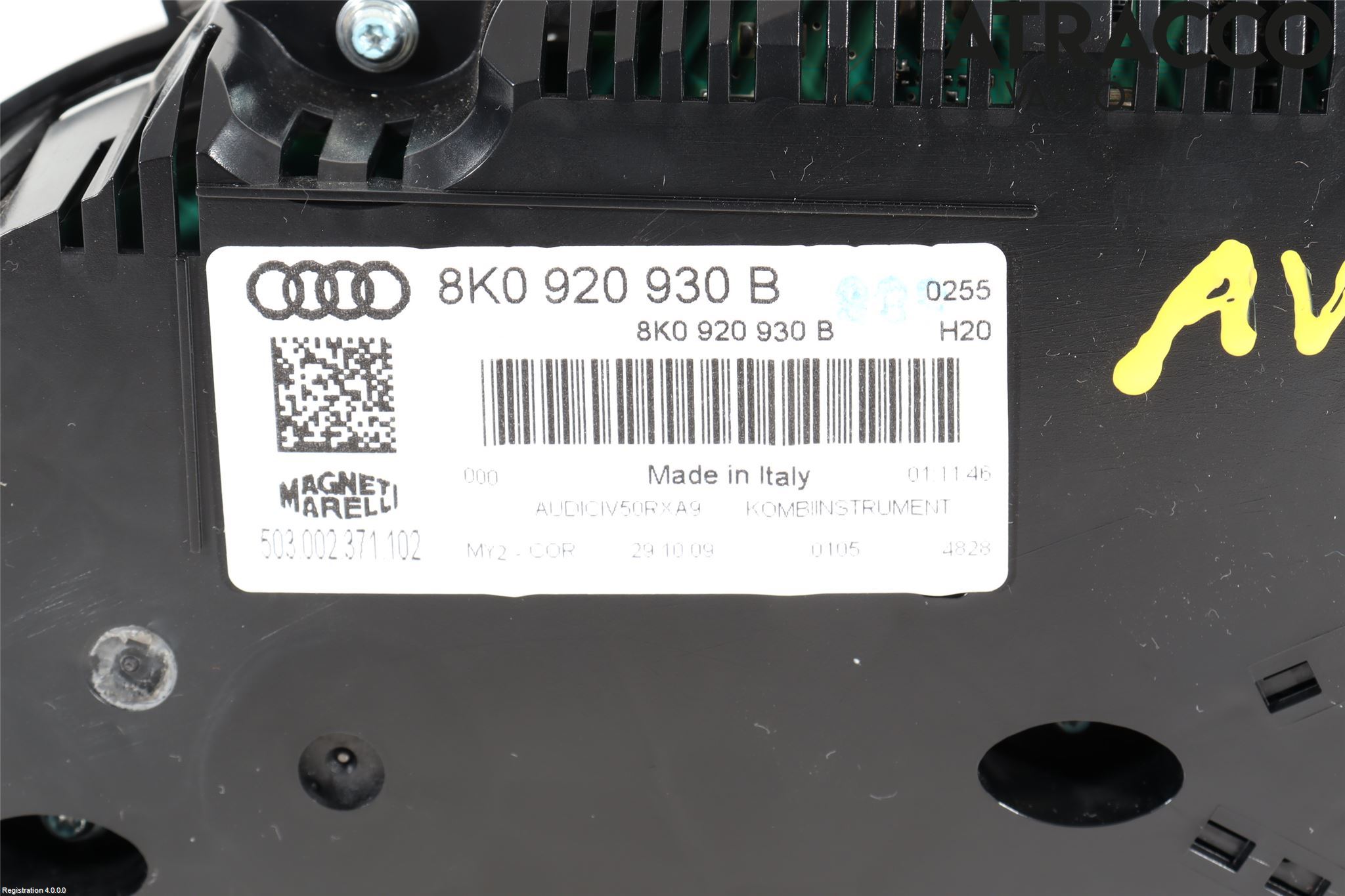 Audi A4/S4 08-11 Instrument Komb