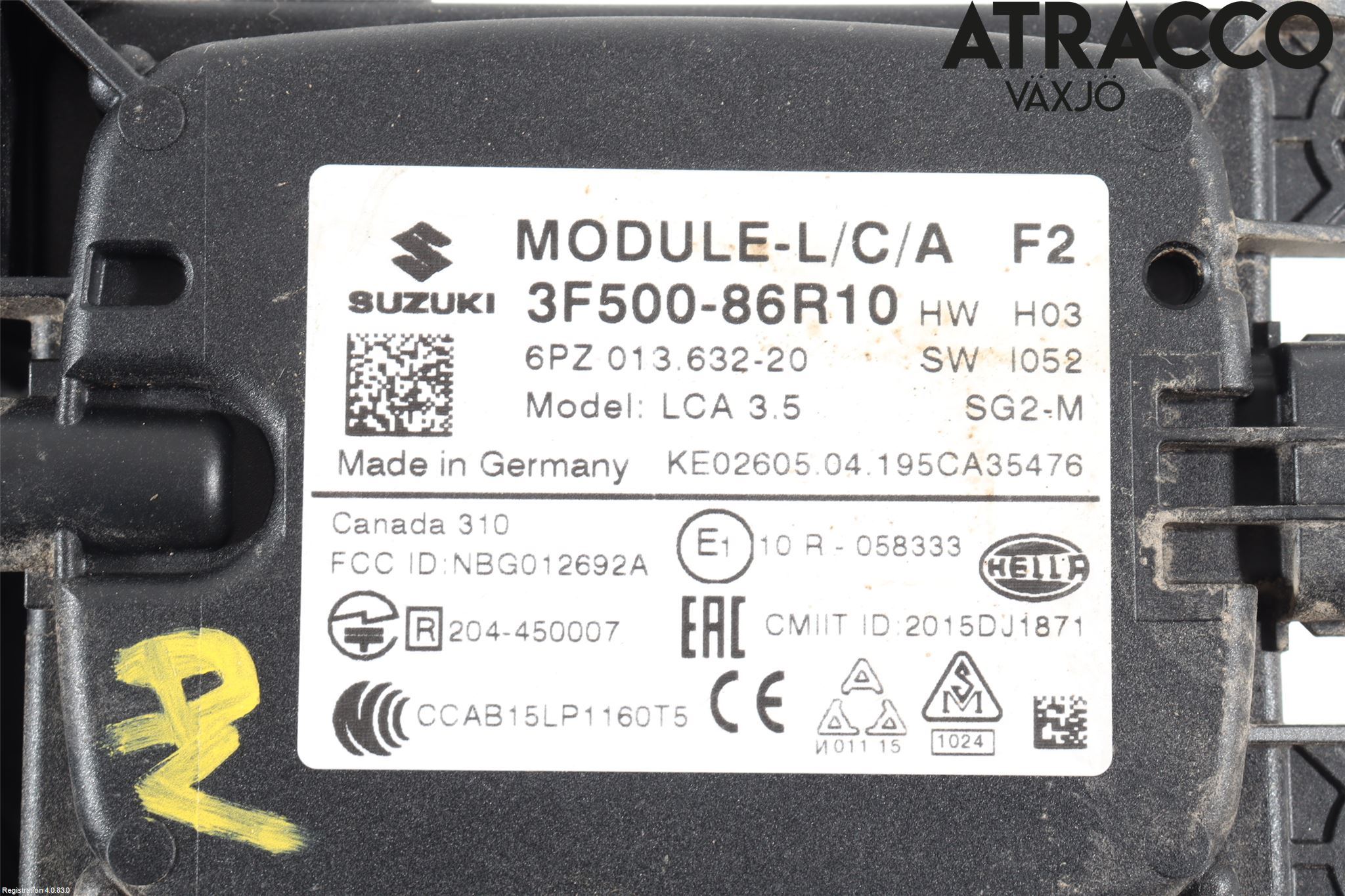 Suzuki VITARA 15- Sensor Aktivt Kollisionsskydd