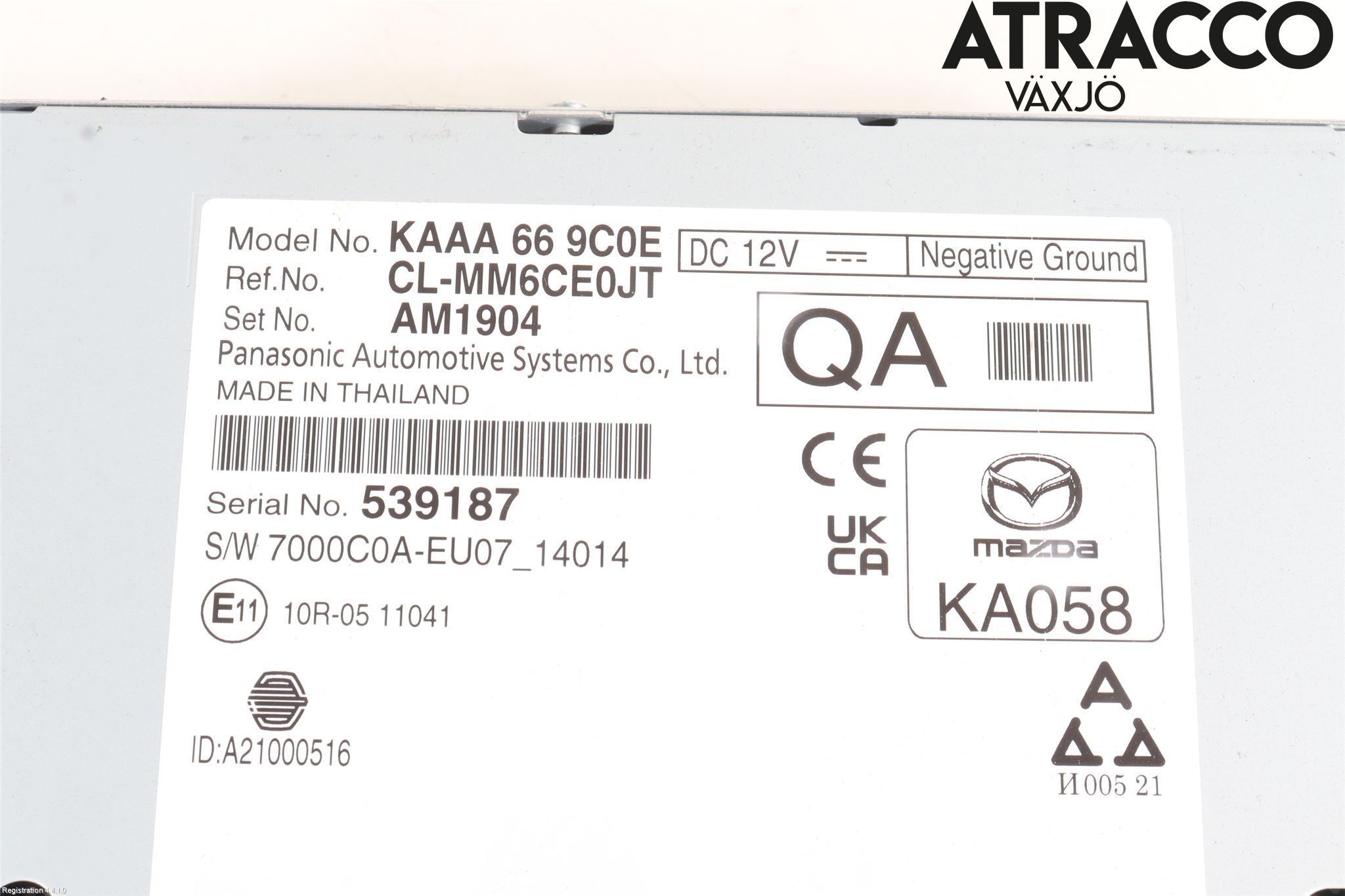 Mazda CX-60 22- Cd Radio - Multimediapanel