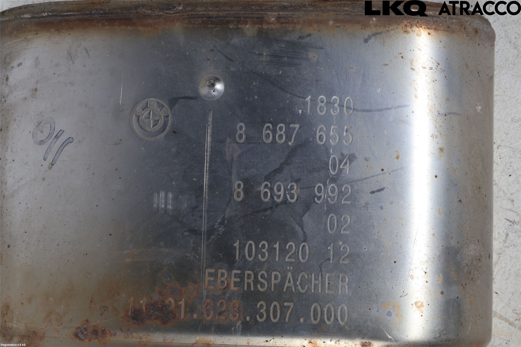 BMW X3 G01 18- Avgasrör Främre-Mitt-Bak