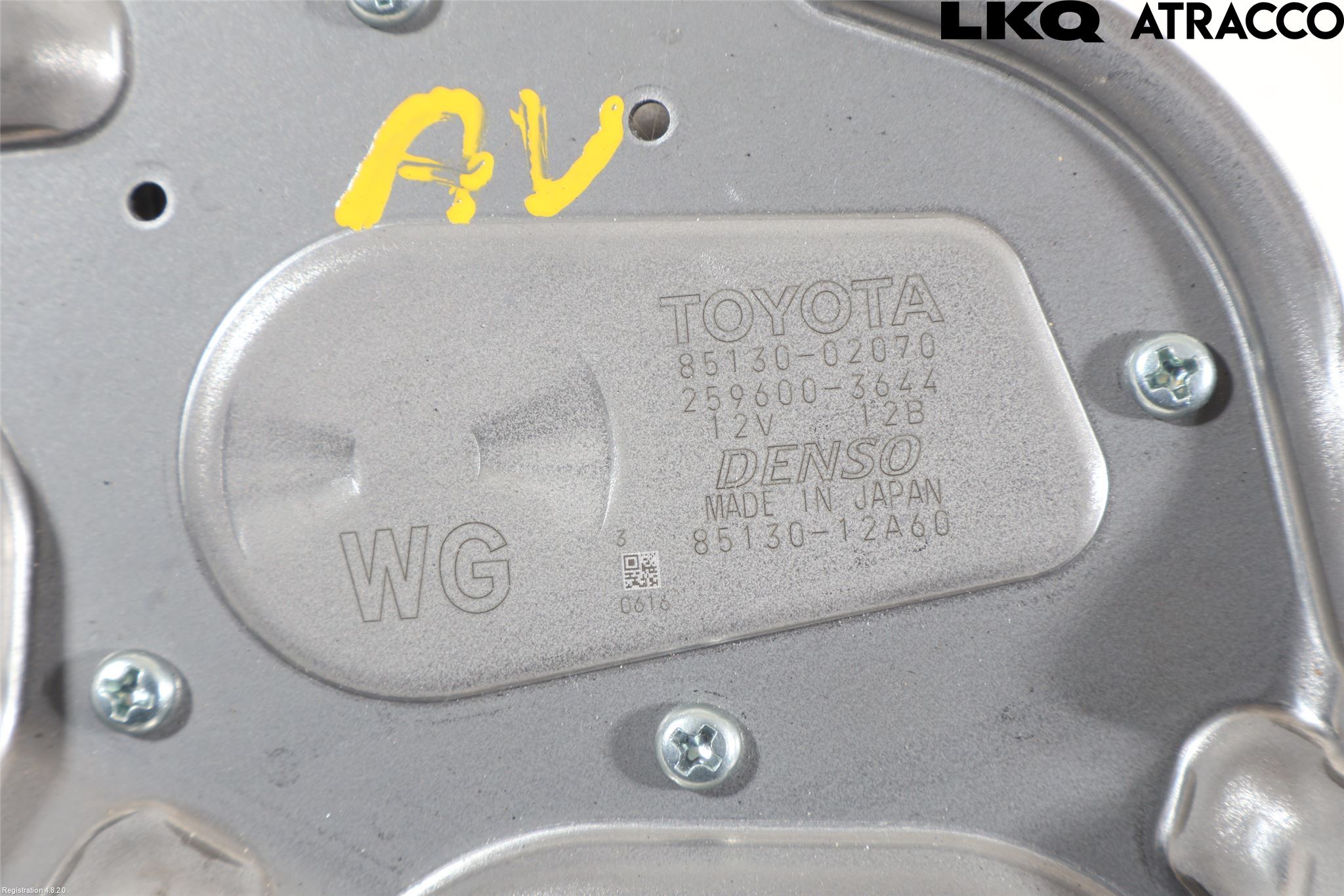 Toyota COROLLA 19- Torkarmotor Baklucka