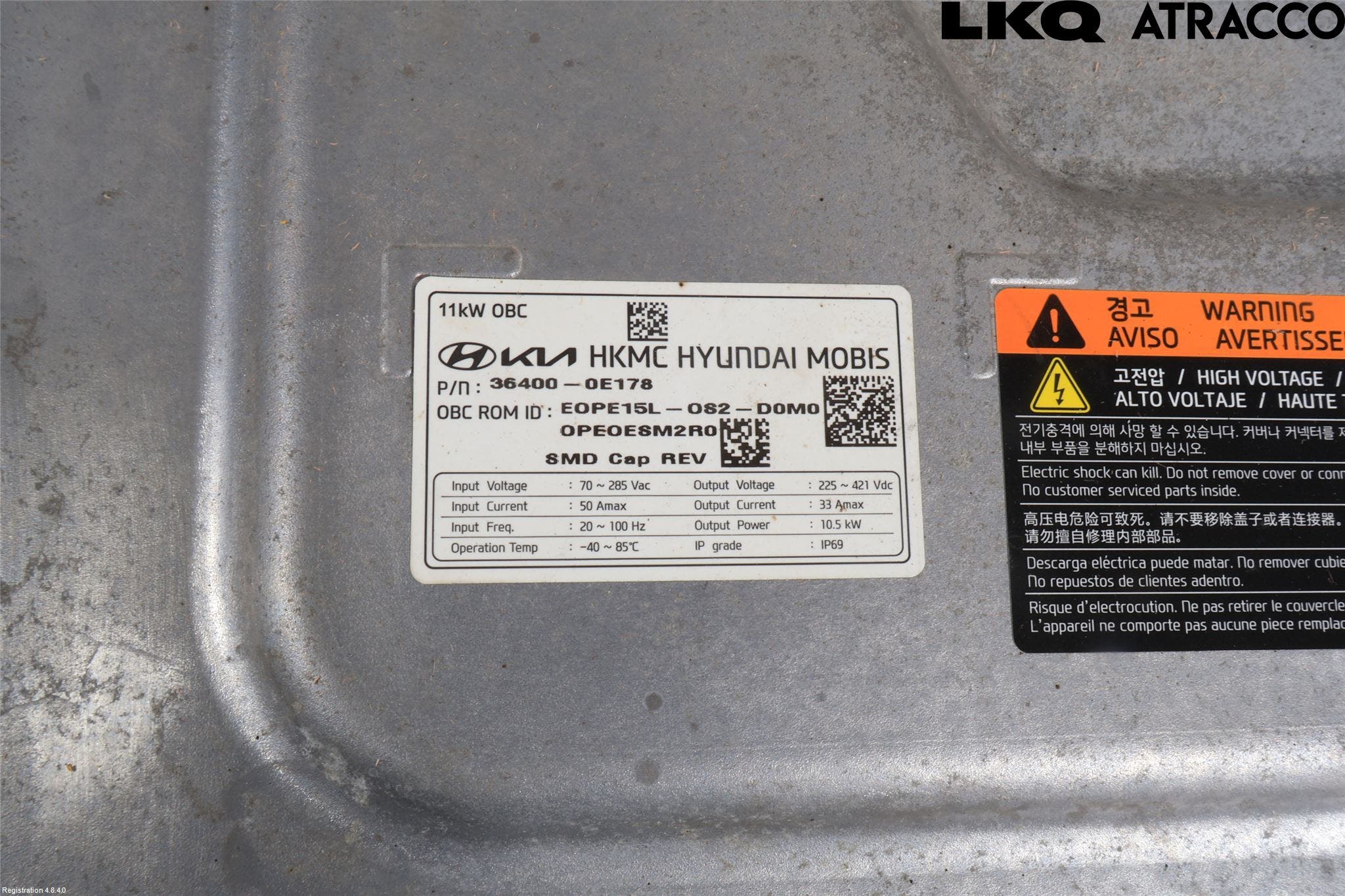 Hyundai KONA/ELECTRIC OS 18-23 Batteriladdare Högspänning