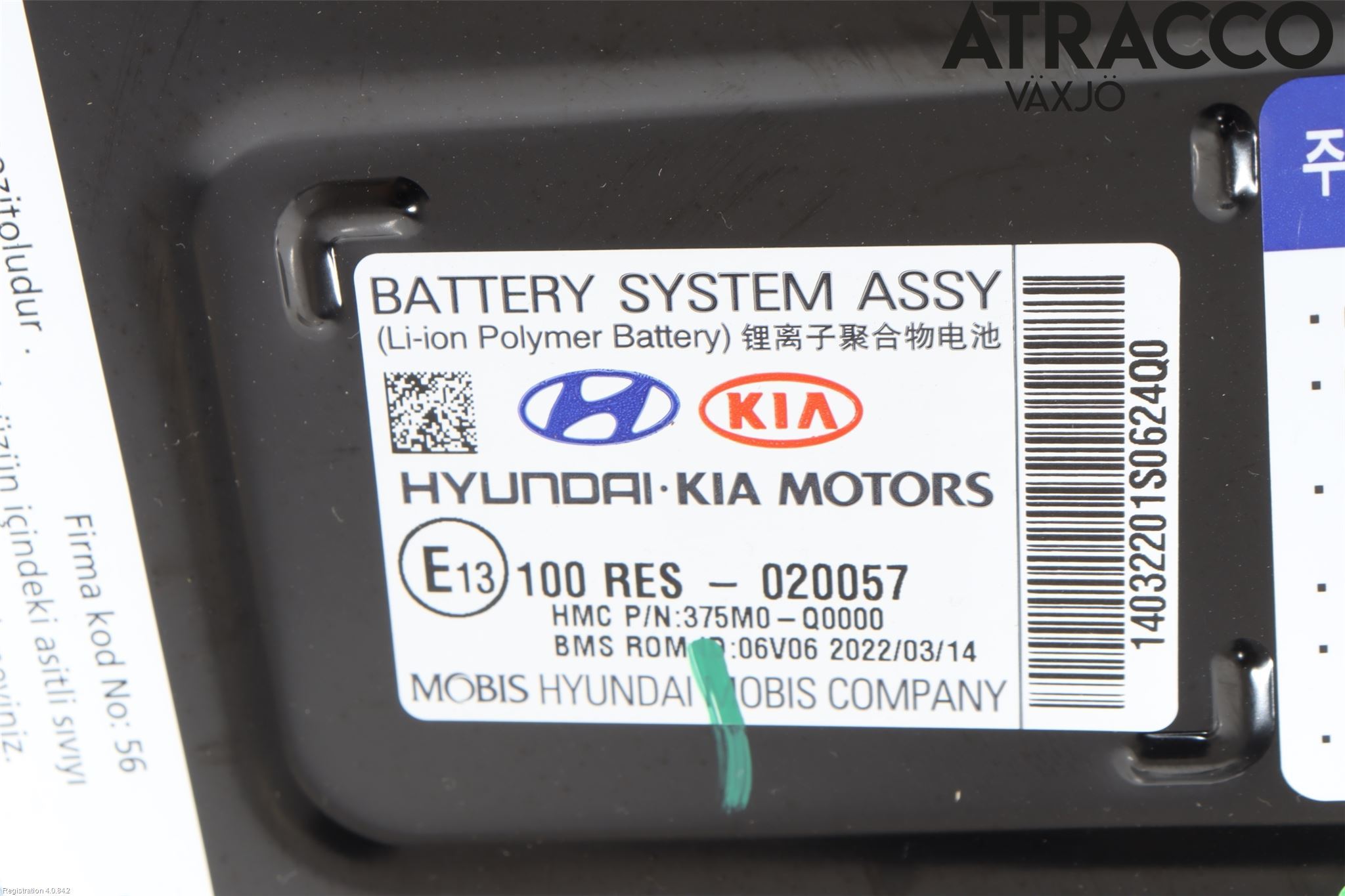 Hyundai BAYON BC3 21- Batteri Högspänning