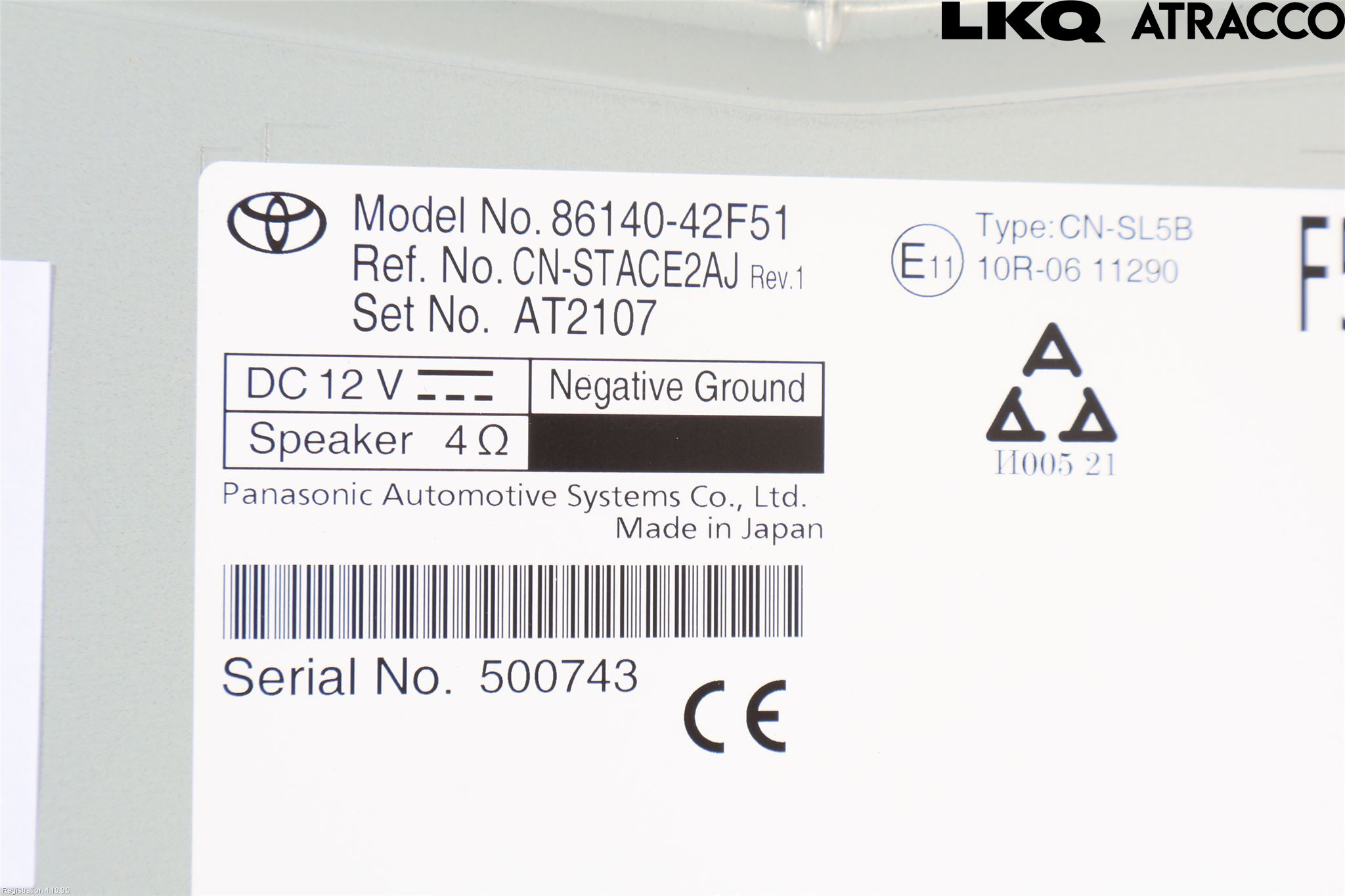 Toyota bZ4X EA10 22- Cd Radio - Multimediapanel